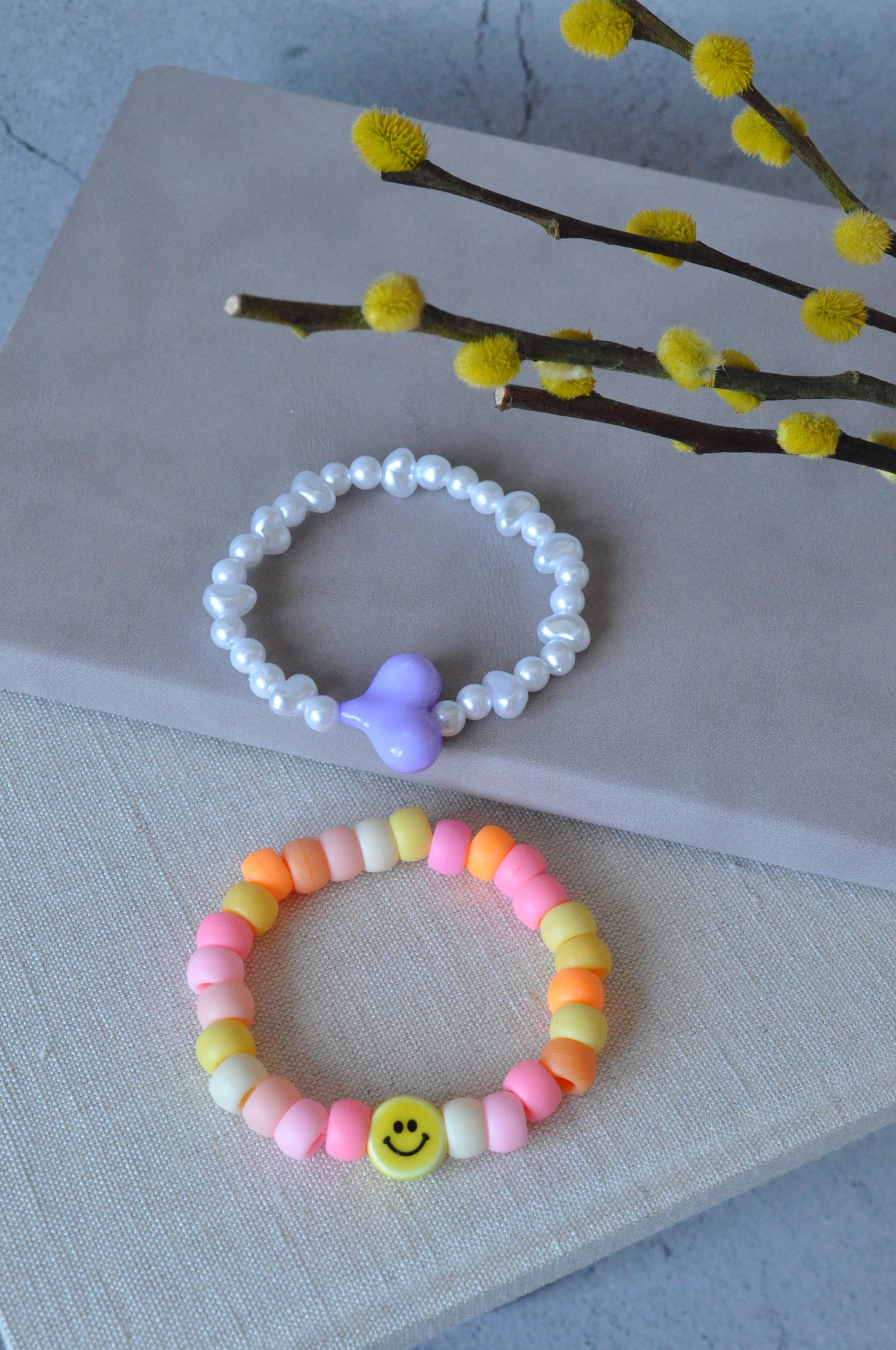 Pastel Chunky Heart Bracelet