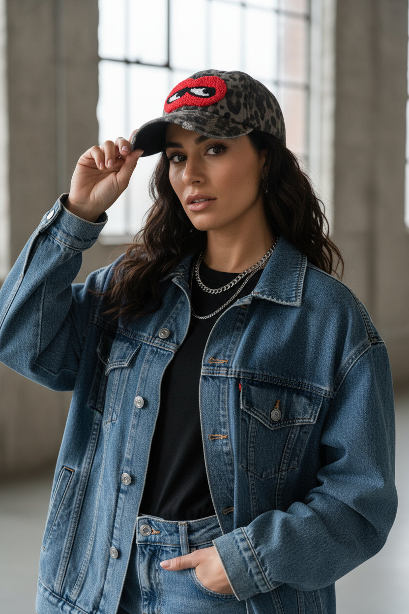 Find Me Eyes Leopard Cap