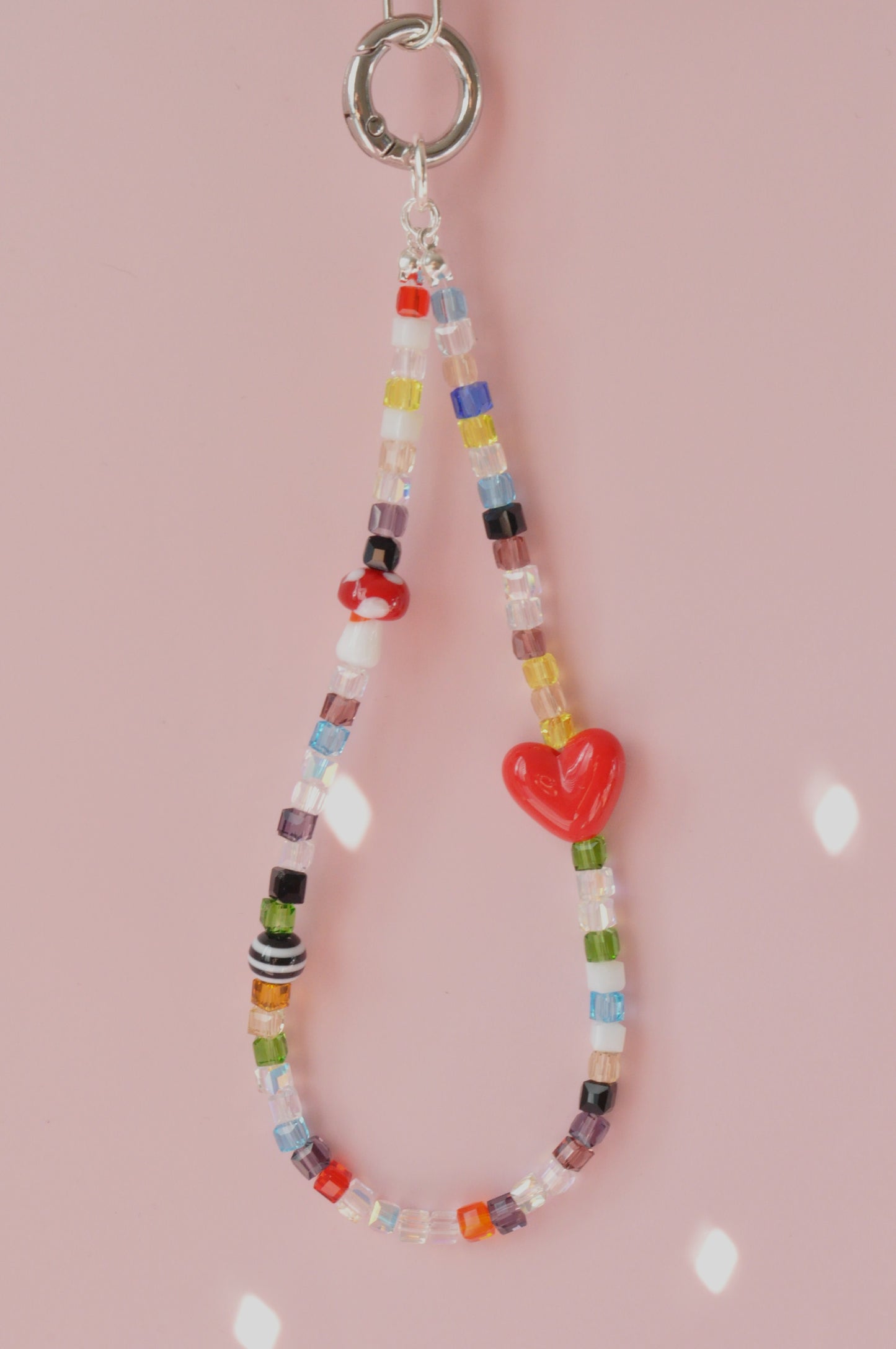Glass Beaded Phone Charm