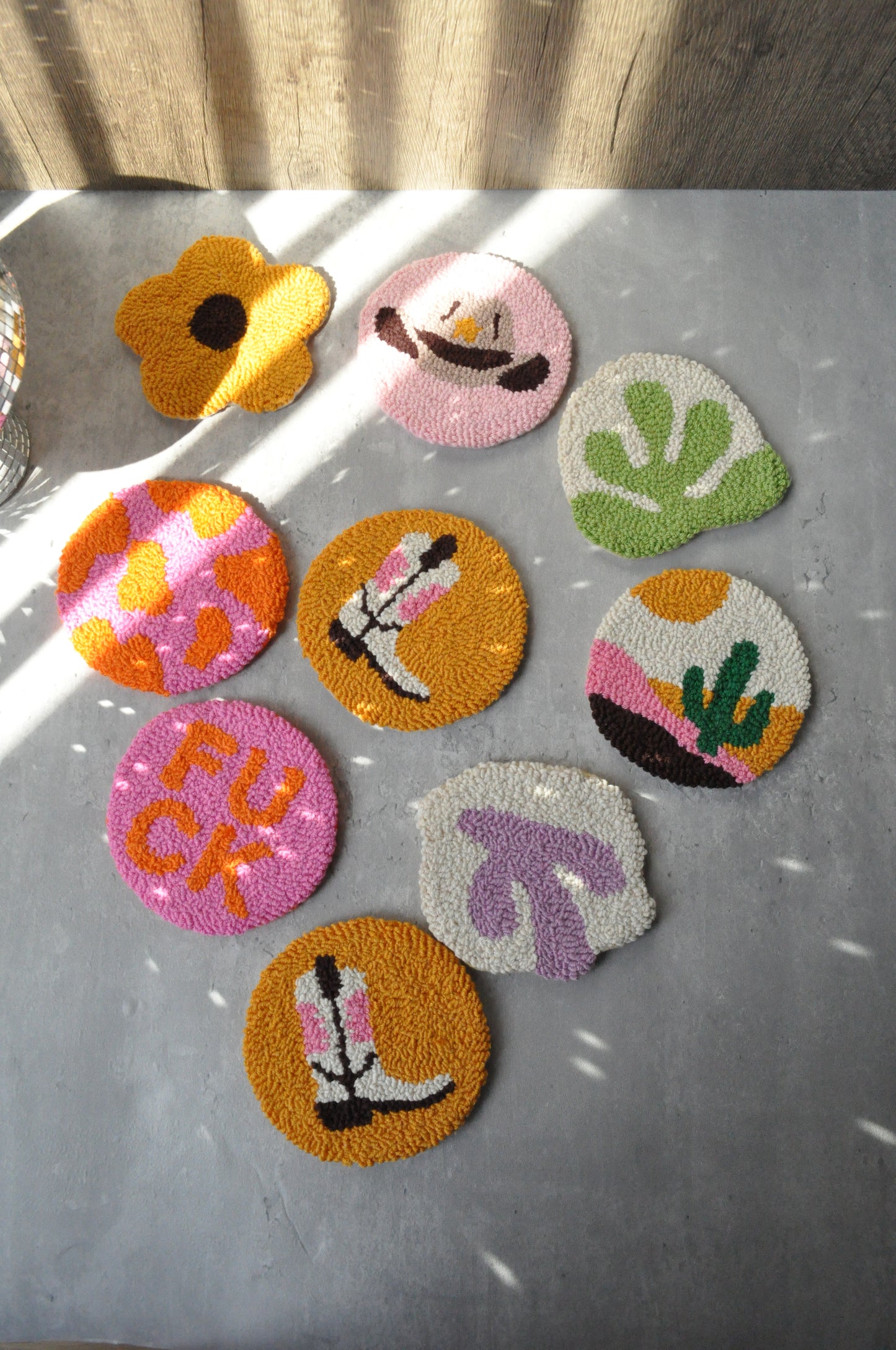 Cowboy Themed Mug Rugs