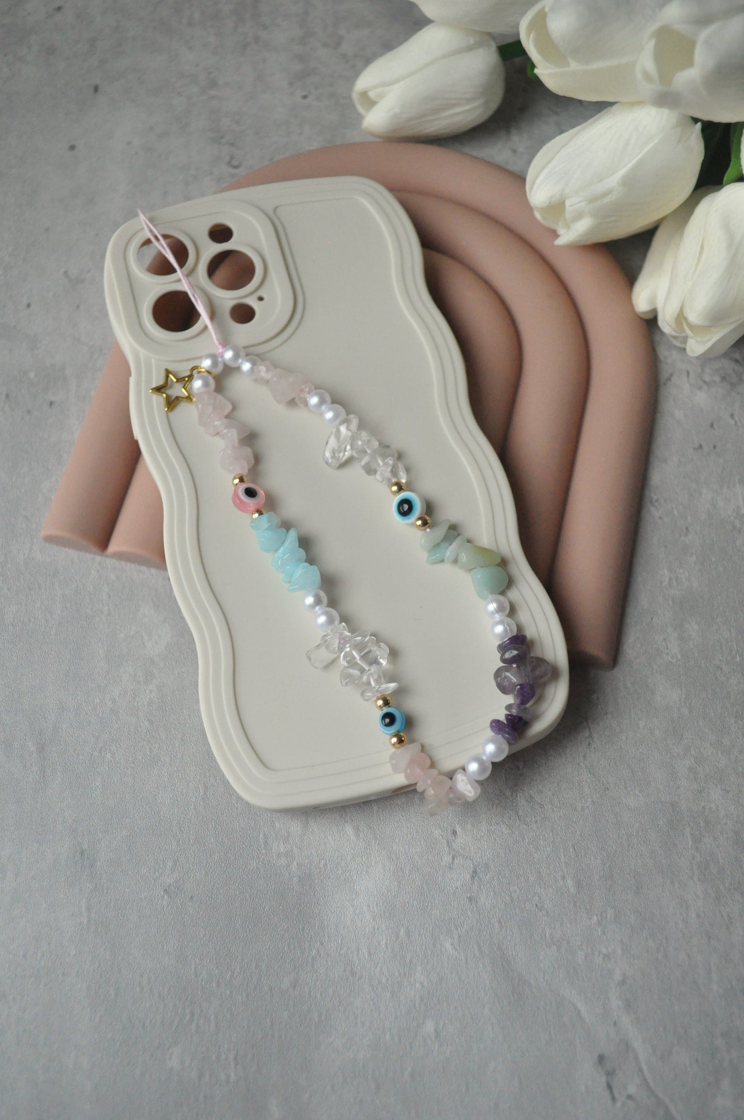 Self Love Mixed Gemstone Phone Strap