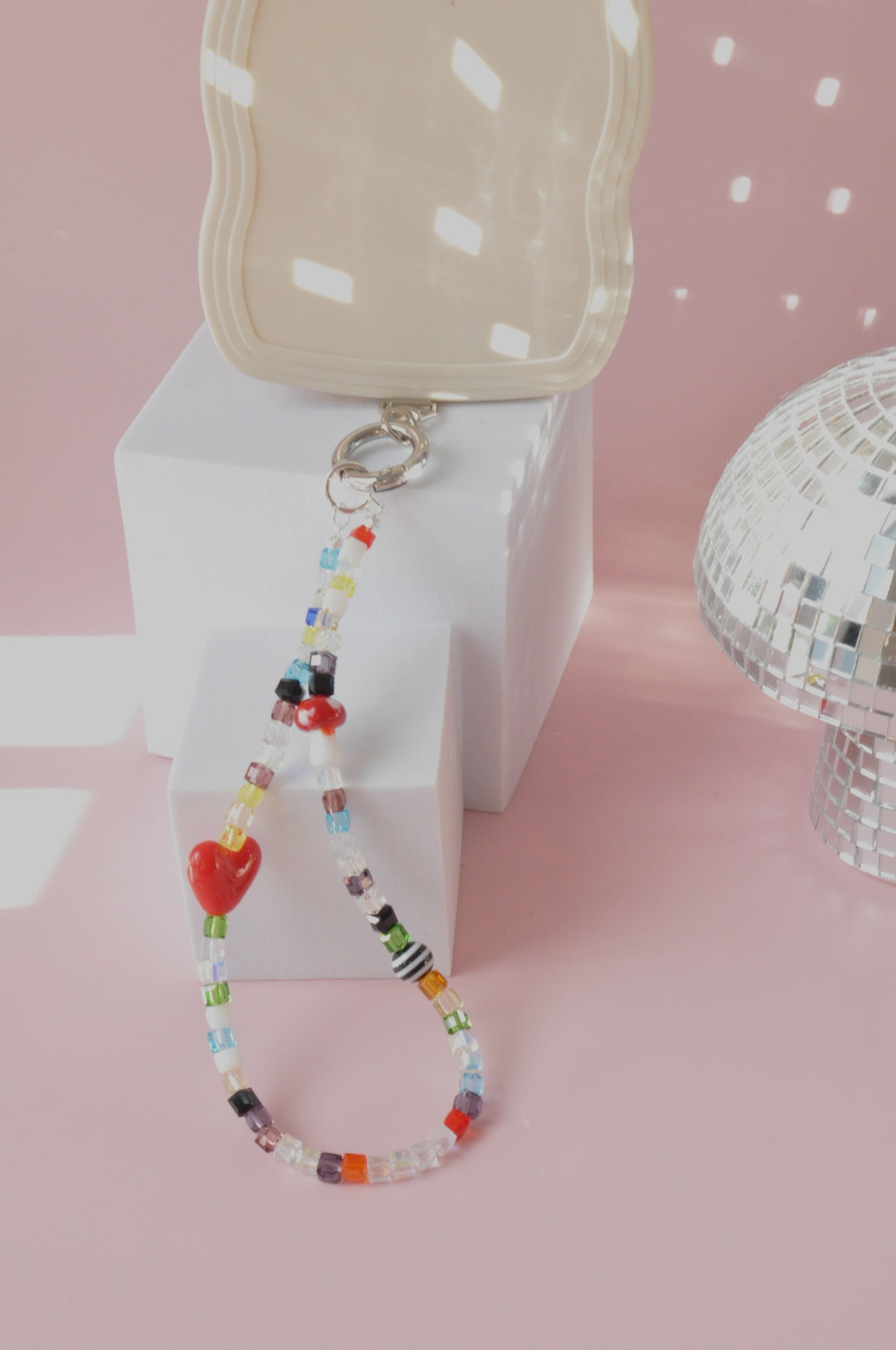 Glass Beaded Phone Charm