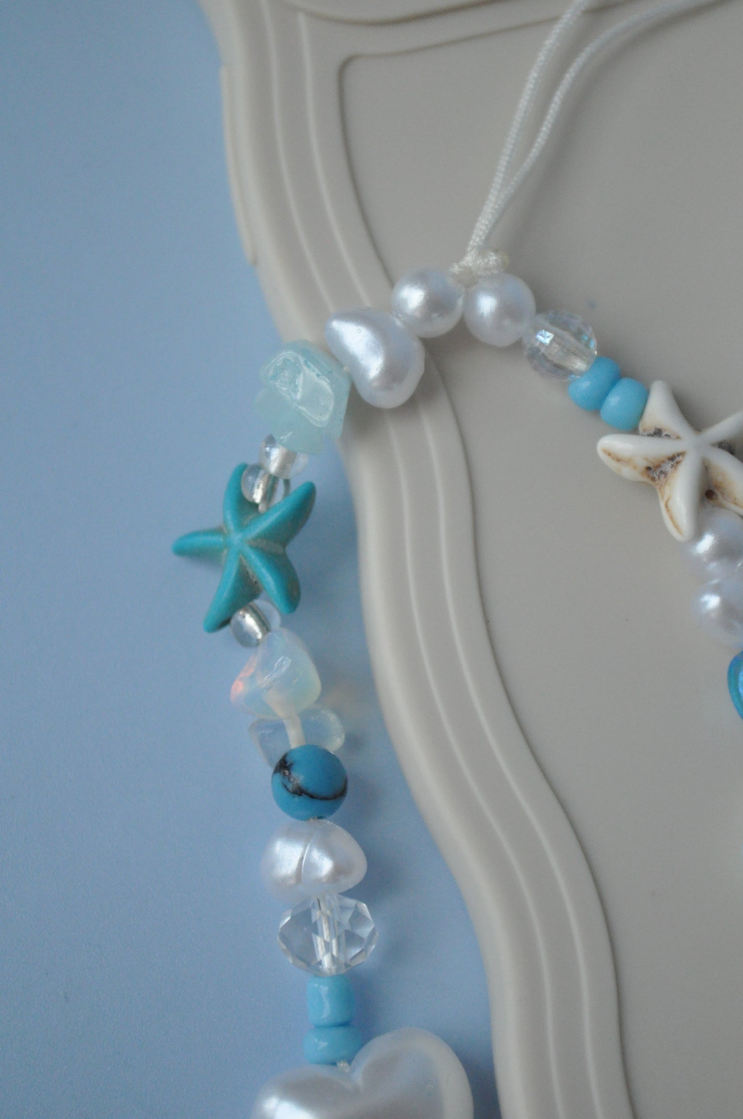 Aquamarine Ocean Inspired Phone Charm