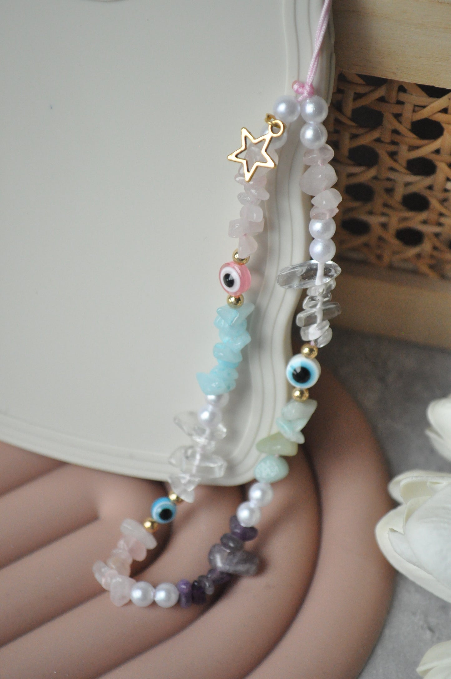 Self Love Mixed Gemstone Phone Strap
