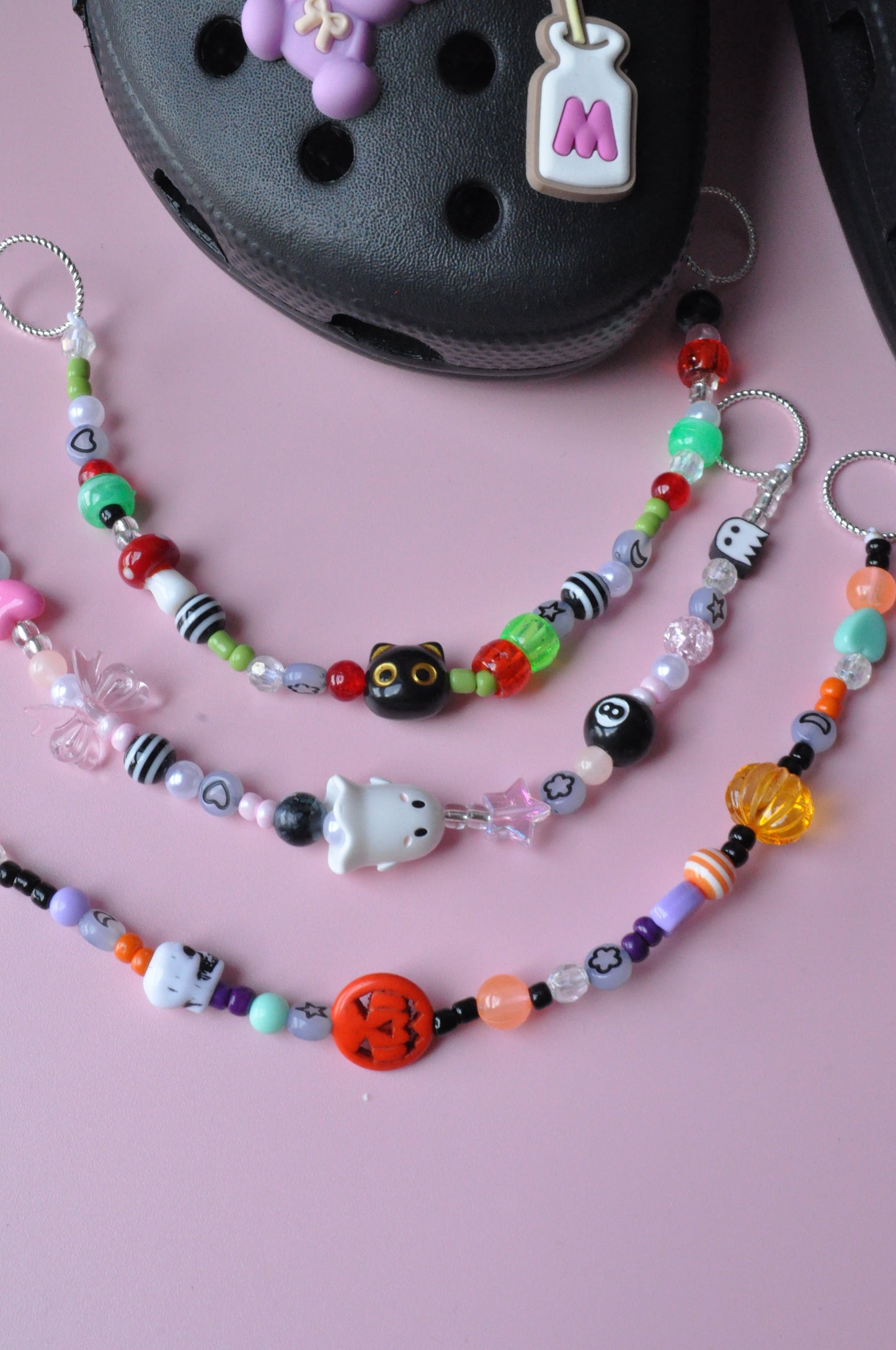 Beaded Spooky Clog Charm
