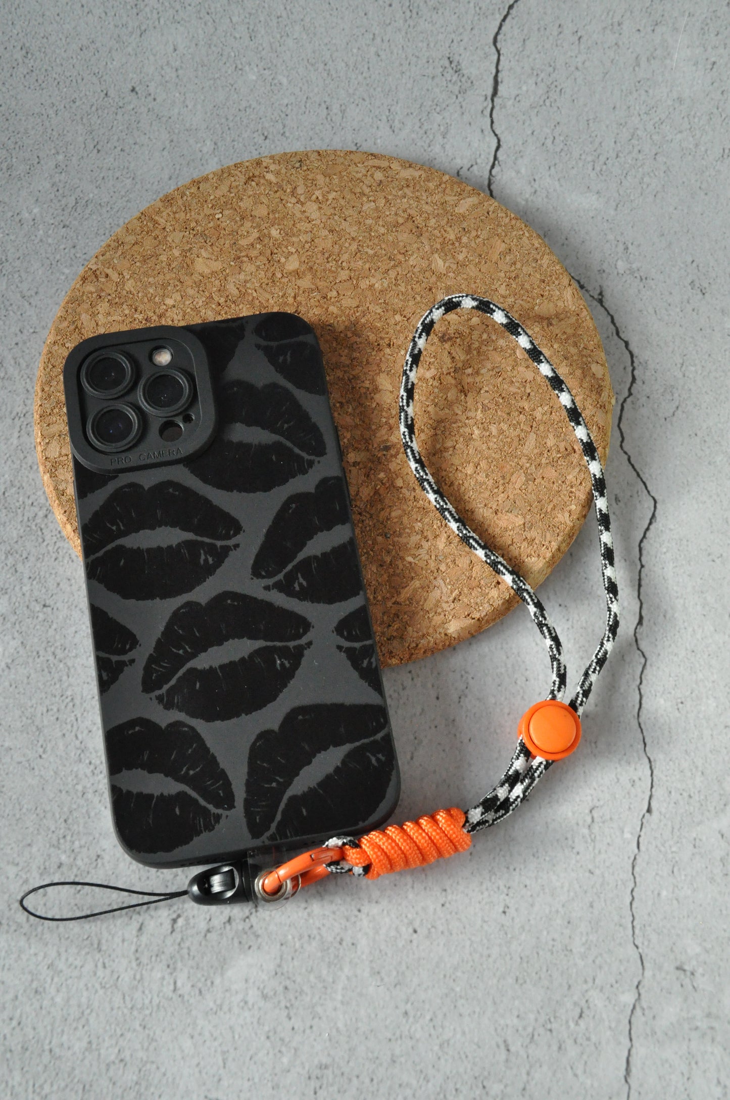 Orange Vibrant Colour Adjustable Wrist Strap