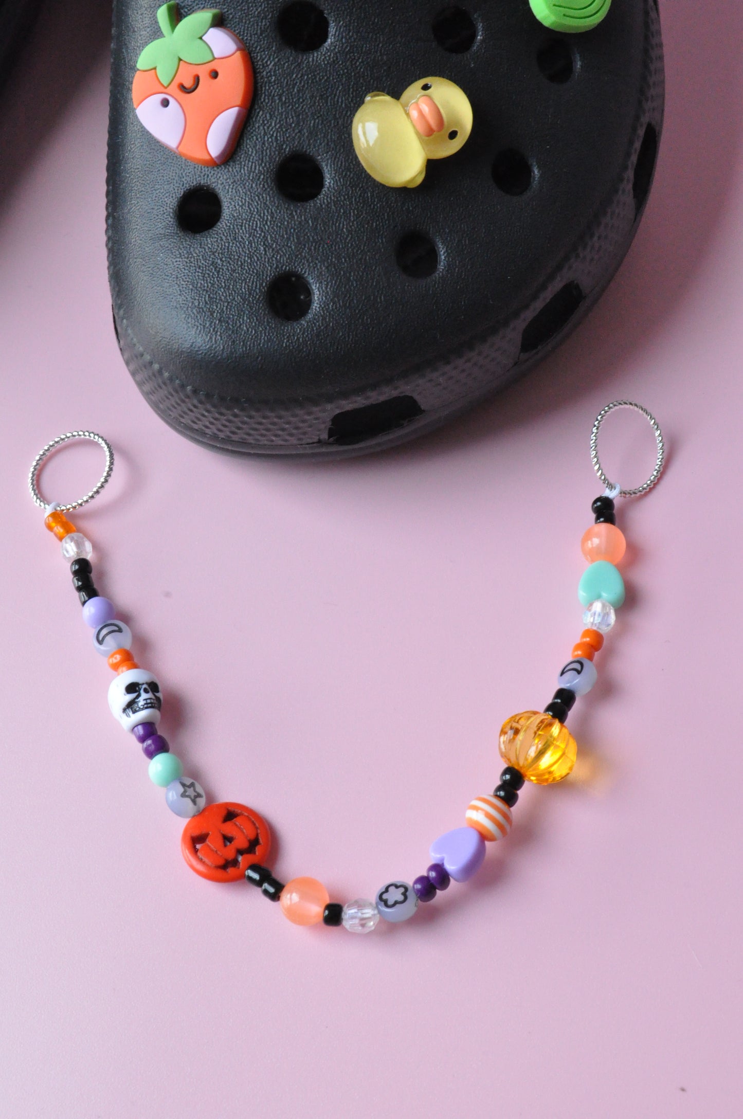 Beaded Spooky Clog Charm