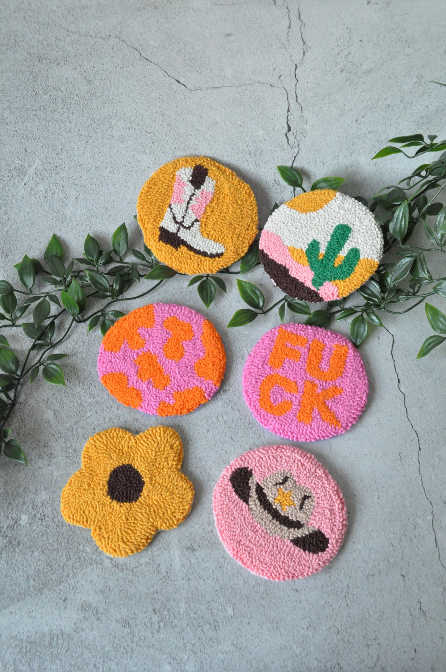 Cowboy Themed Mug Rugs
