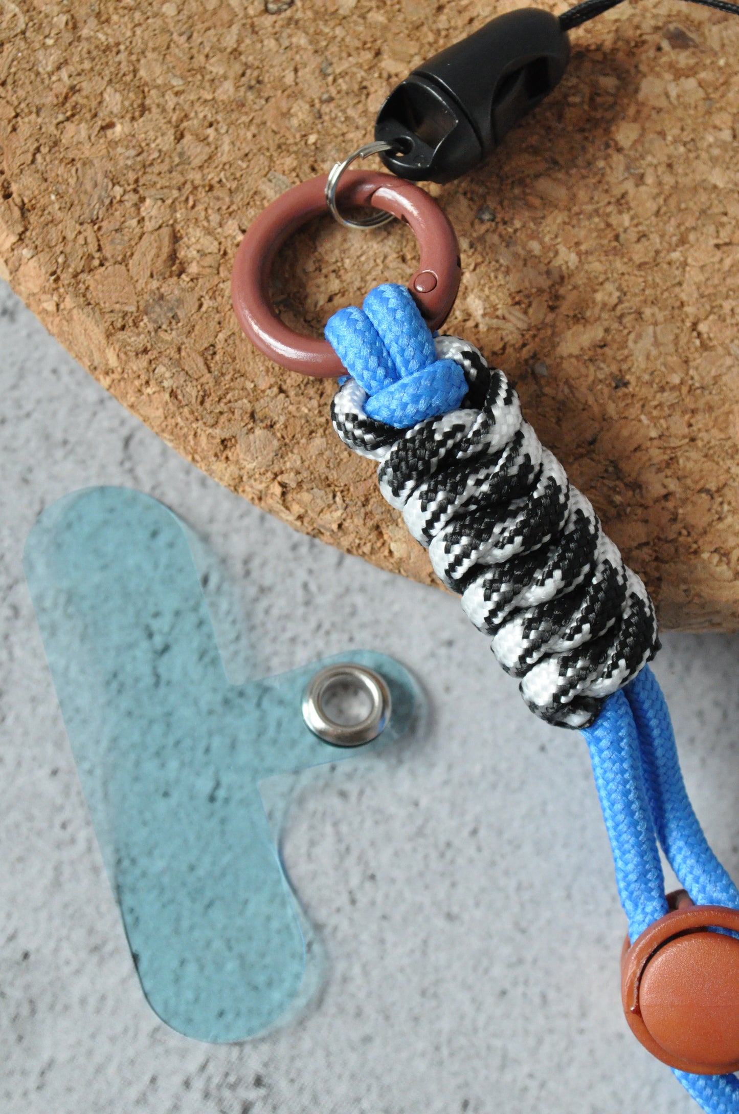 Blue Rope Adjustable Phone Strap