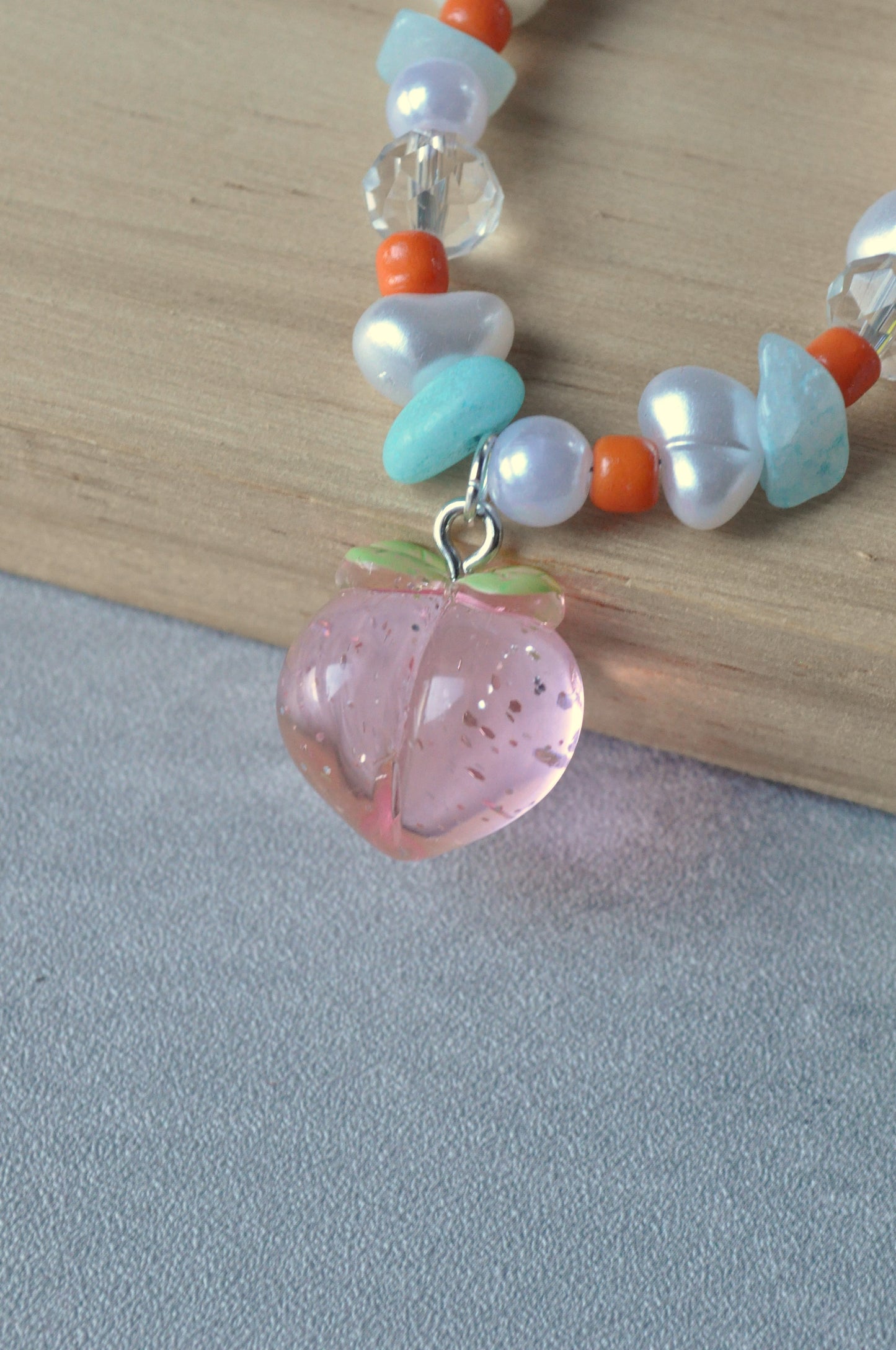 Fruit Pendant Gemstone Necklace