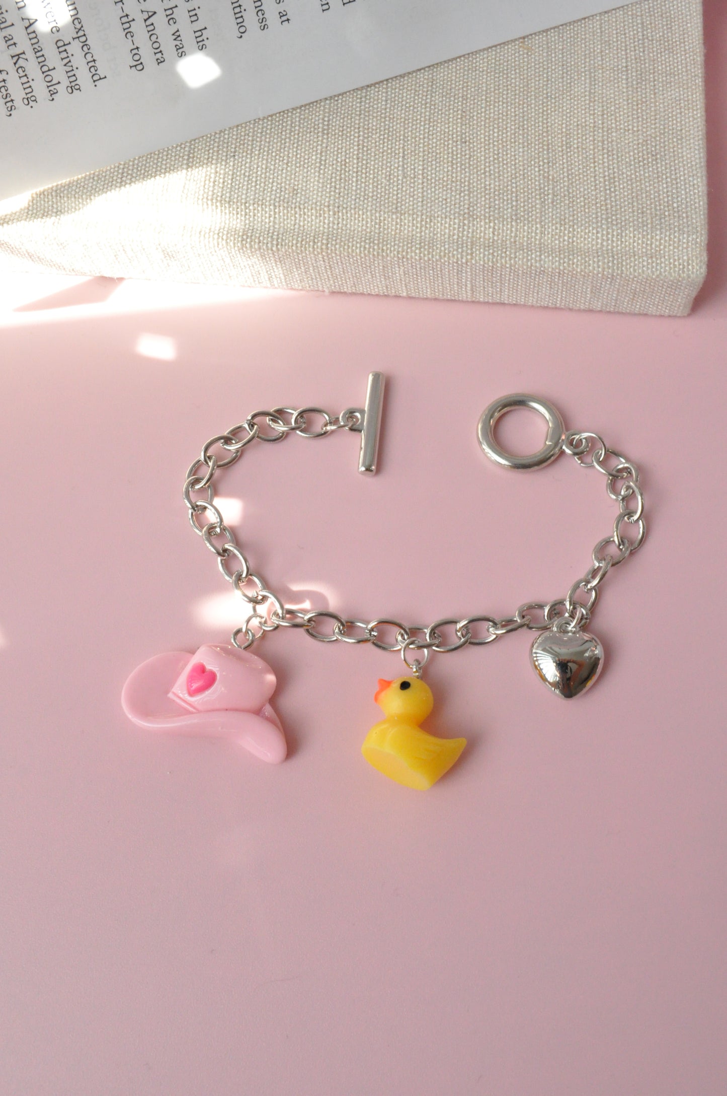 Y2K Chain Charm Bracelet