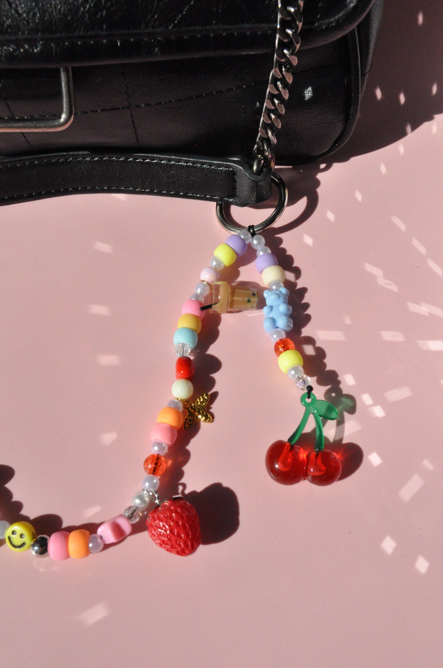 Chunky Fun Beaded Bag Charm