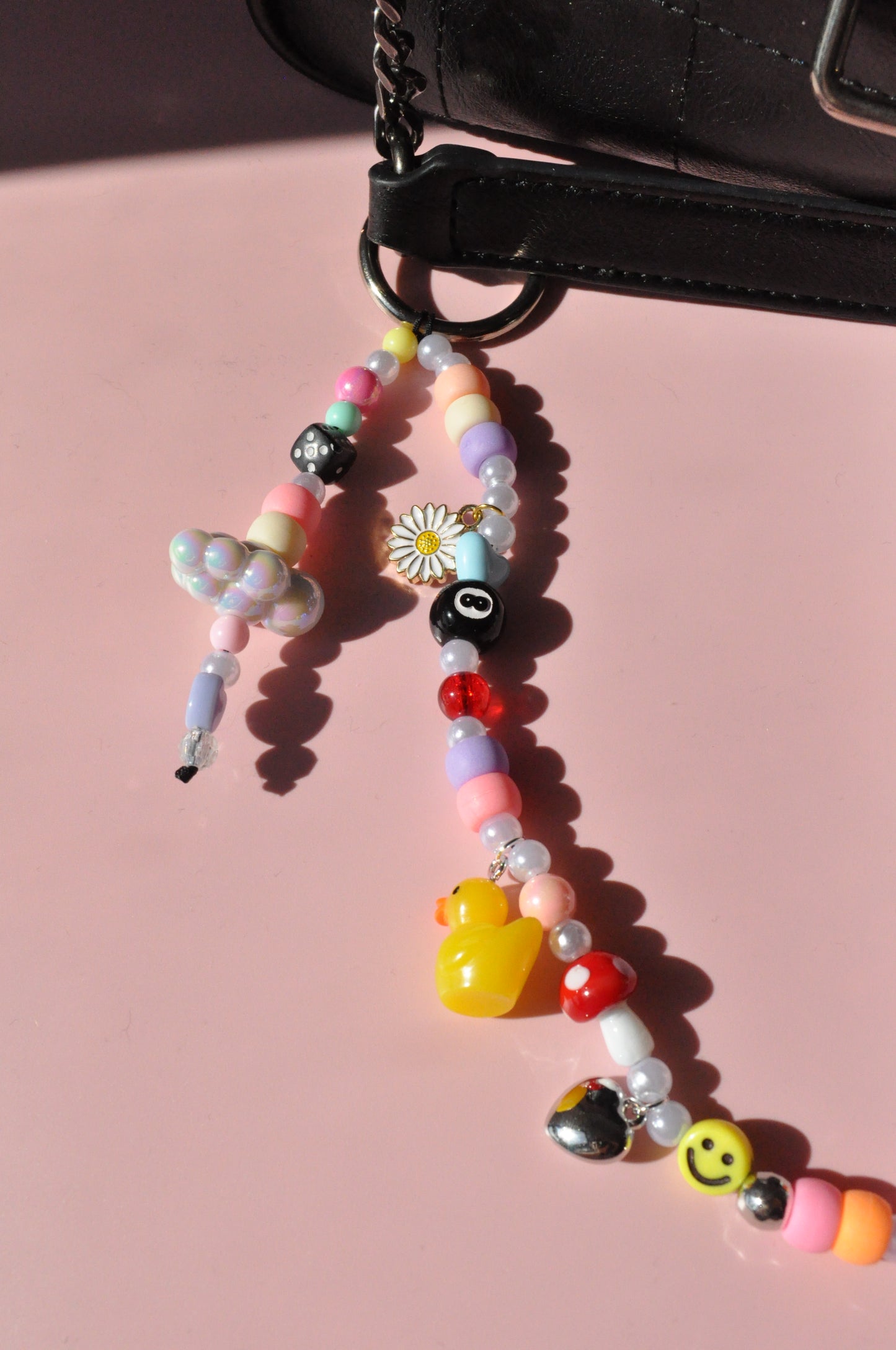 Chunky Fun Beaded Bag Charm