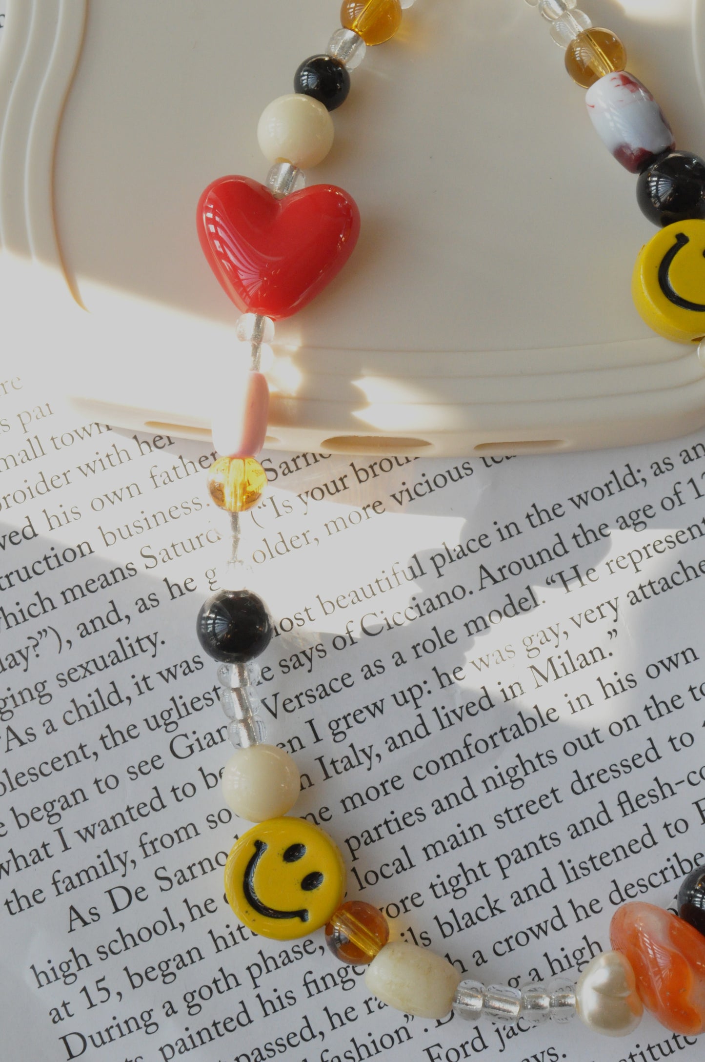 Smiley Heart Phone Charm