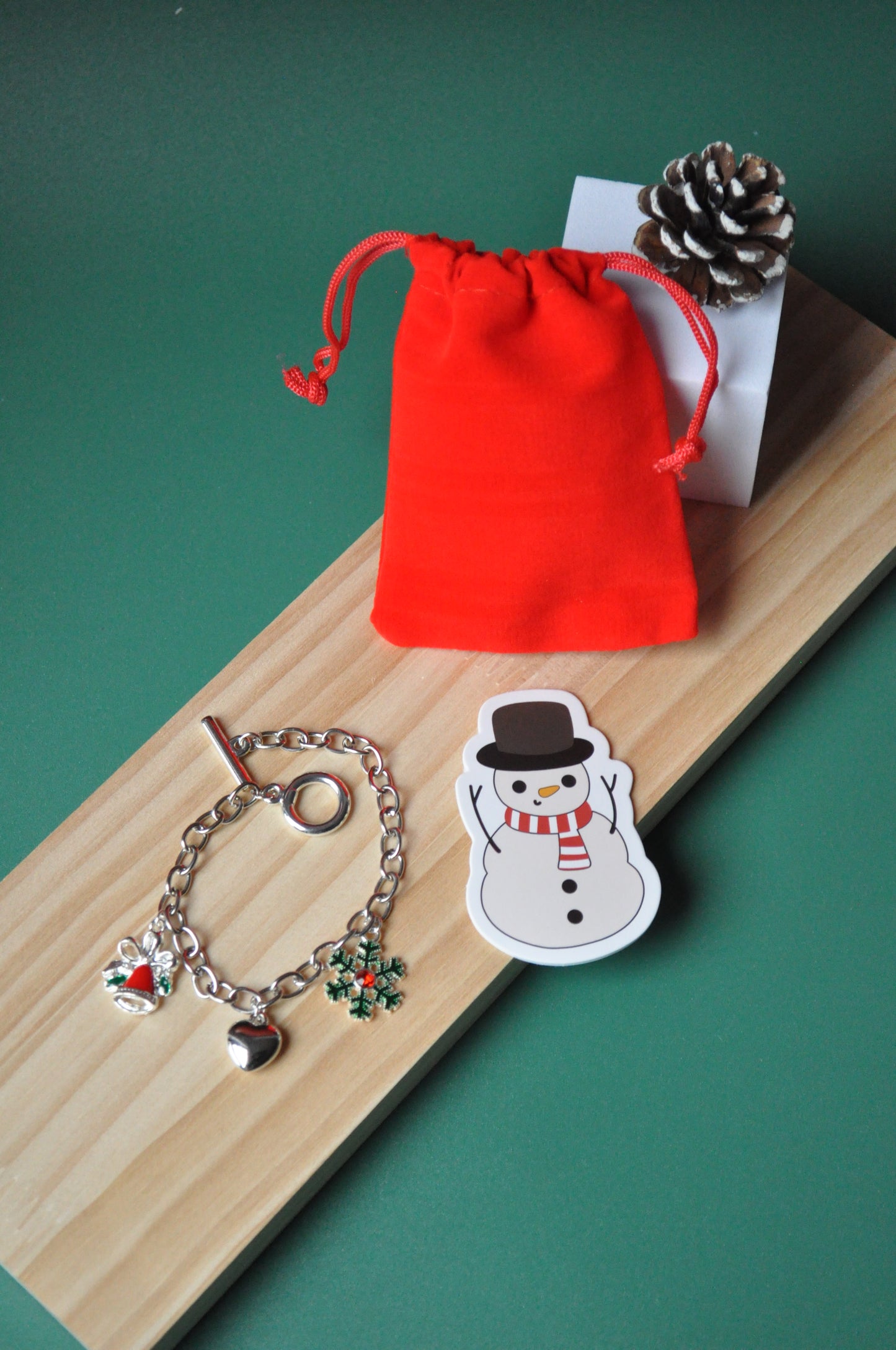 Holiday Silver Charm Bracelet