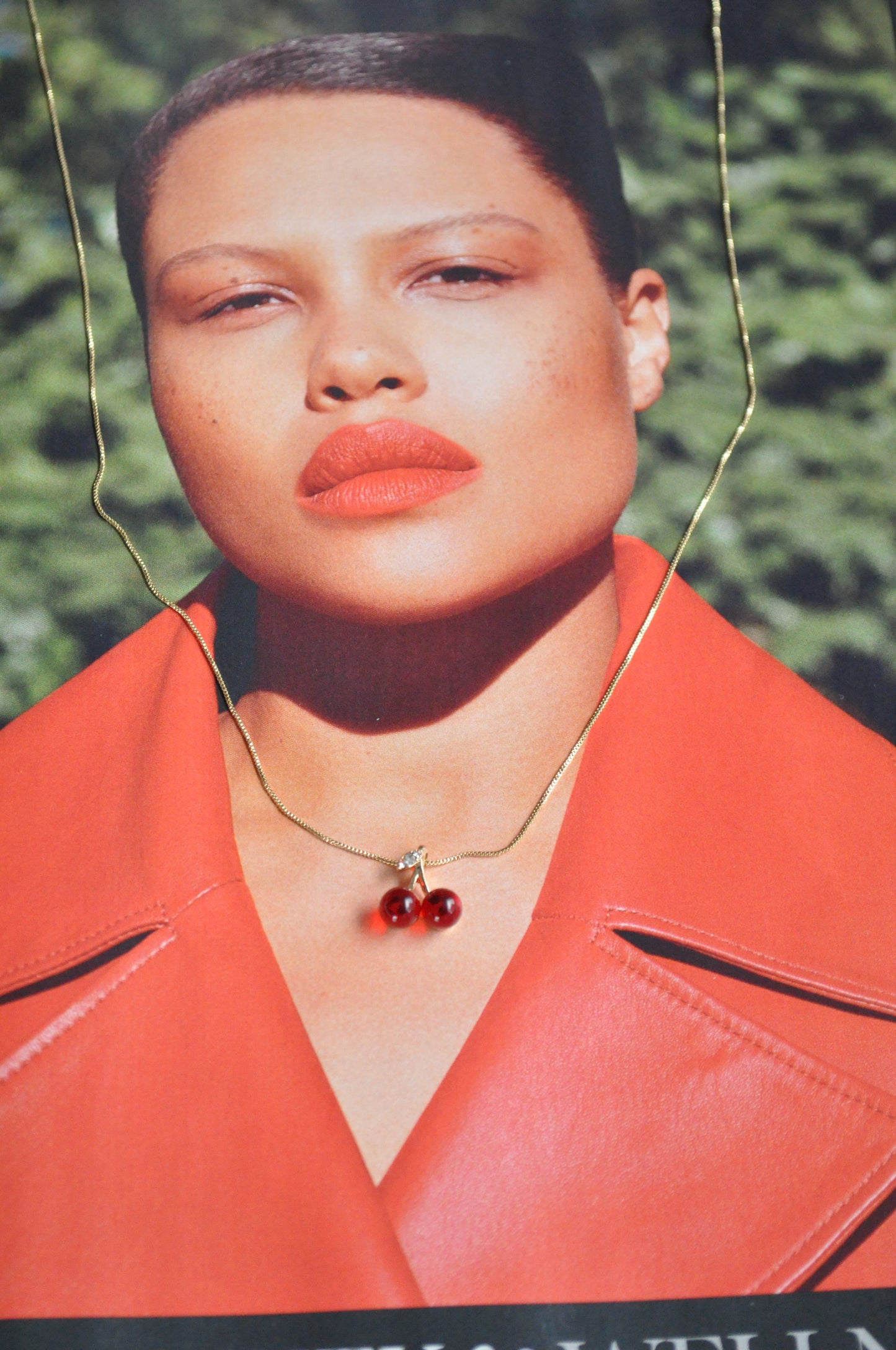 Golden Cherry Necklace