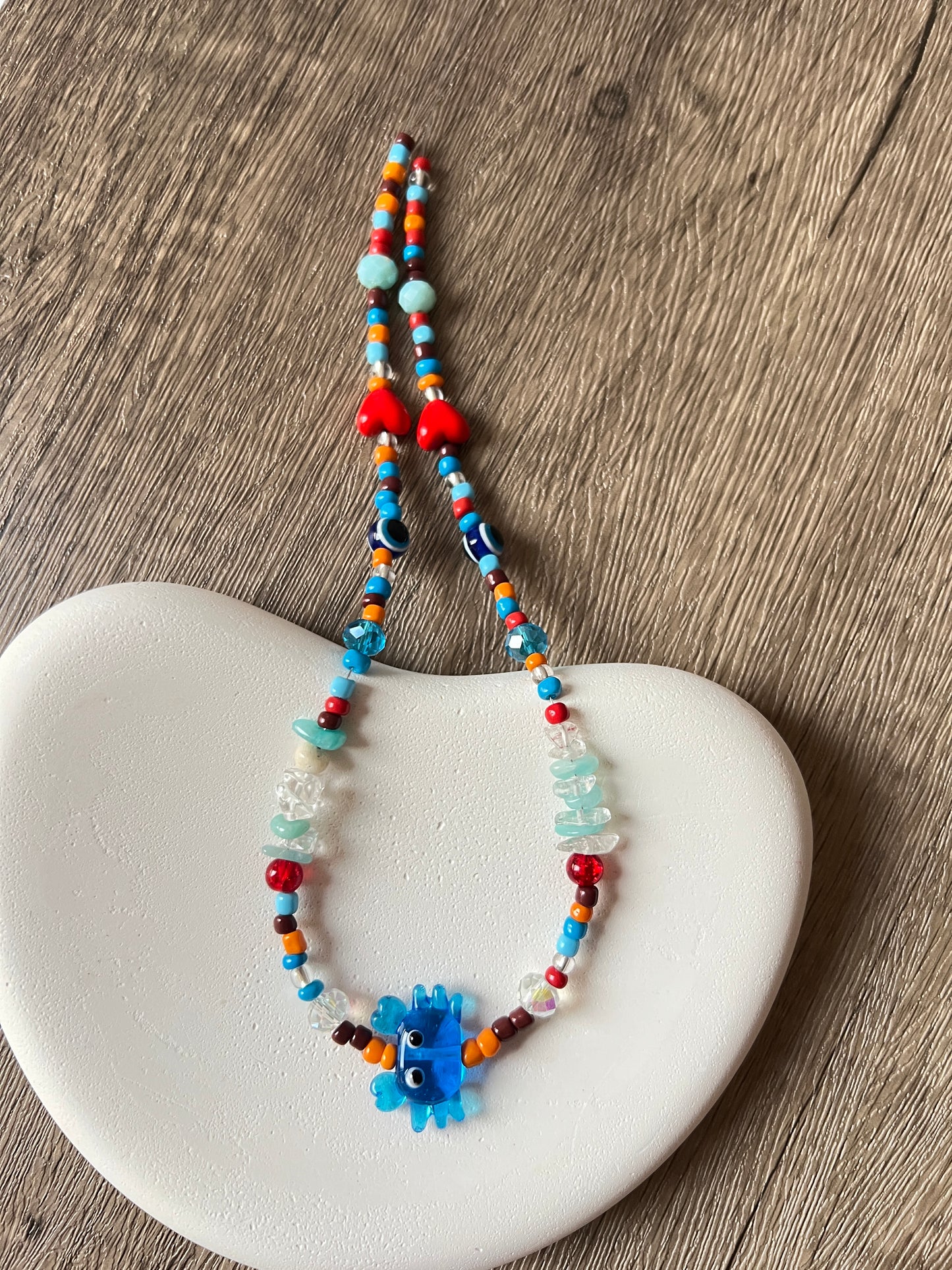 Gemstone Elegance - Crab Necklace