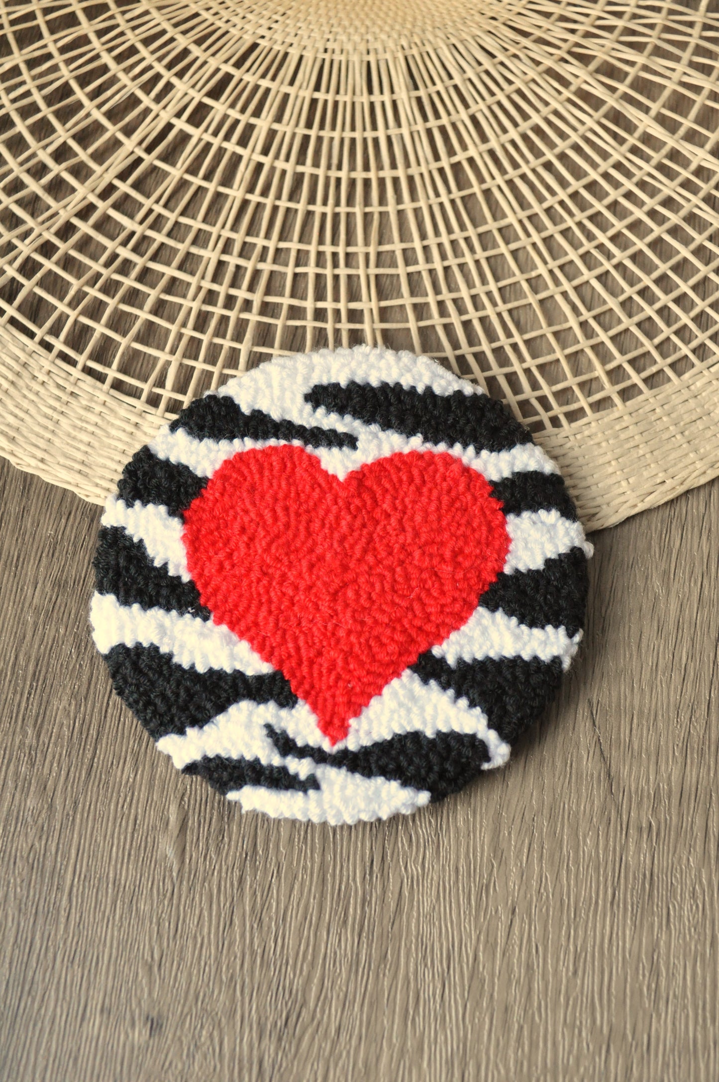 Love Tufted Mug Rugs