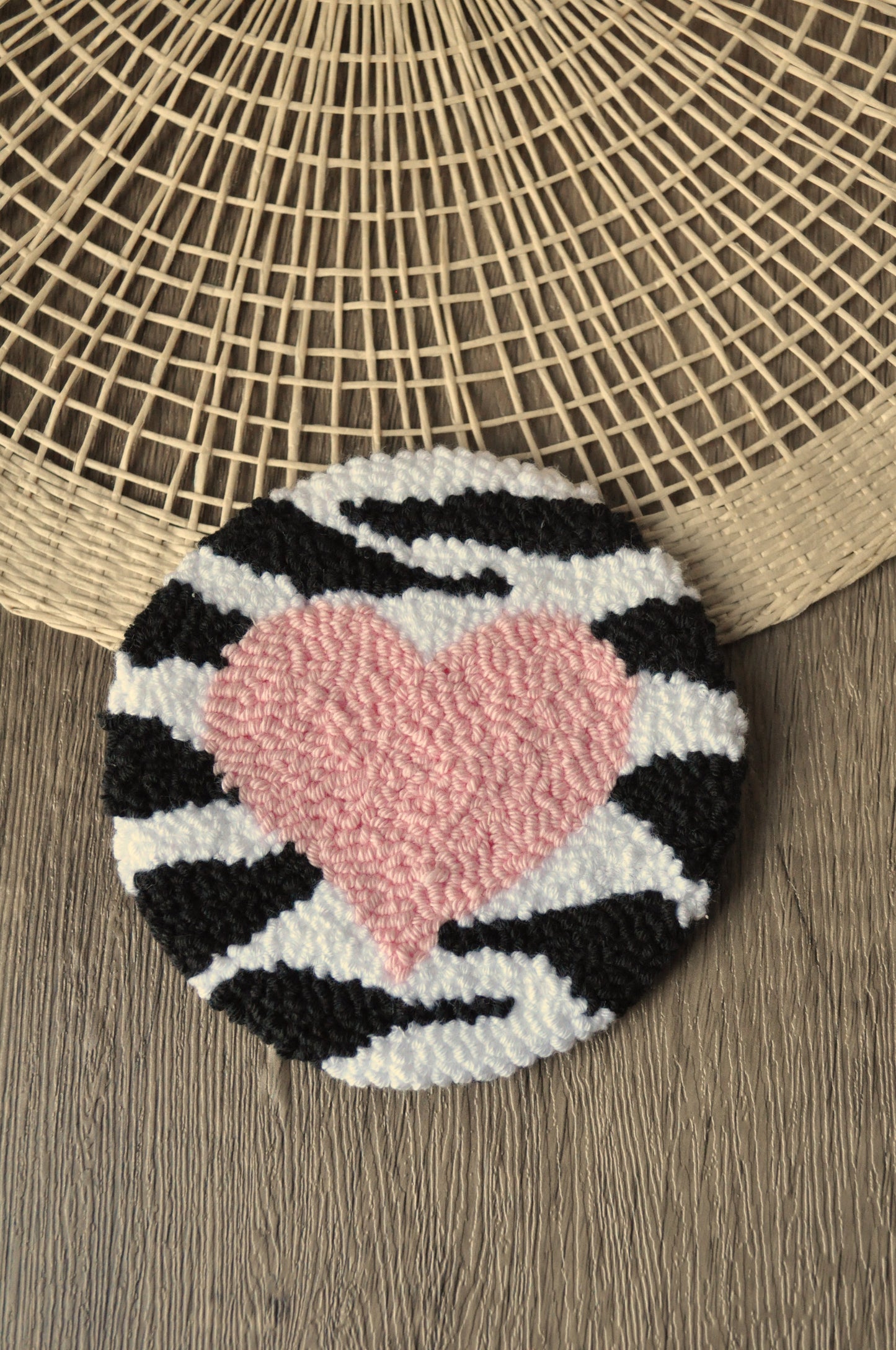 Love Tufted Mug Rugs
