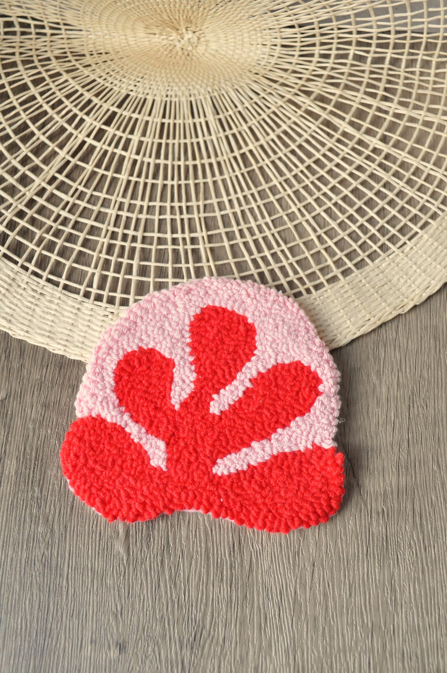 Love Tufted Mug Rugs