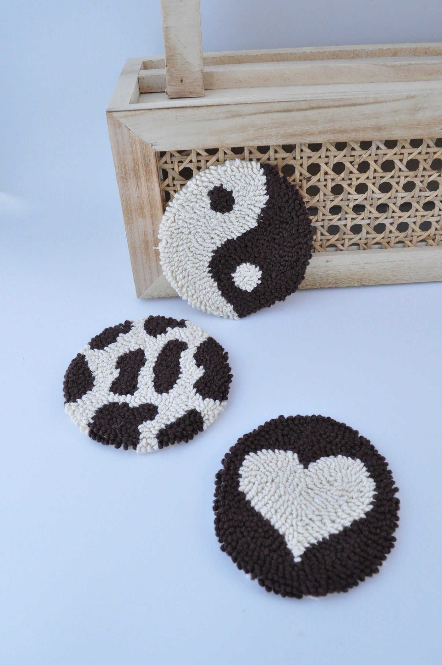 Funny Punch Needle Coasters