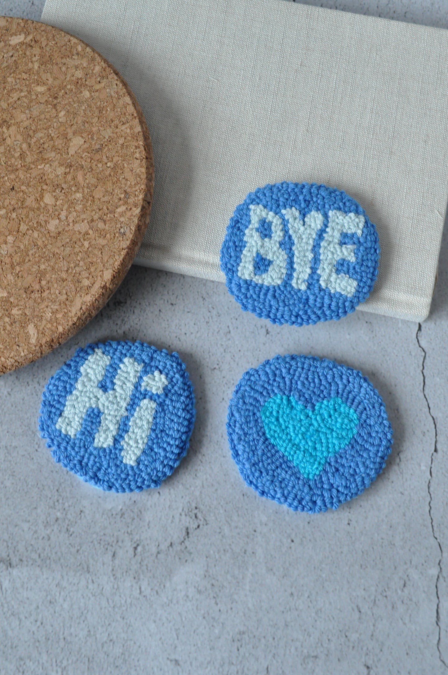 Hi & Bye Mug Rugs