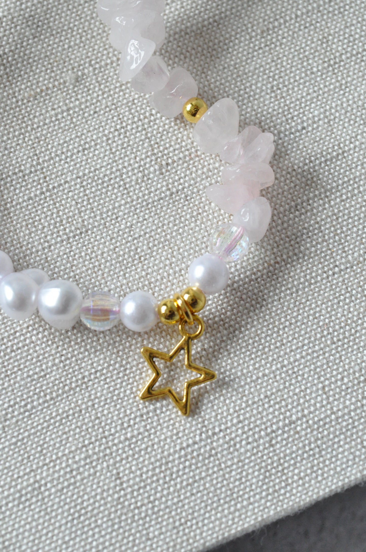 Rose Quartz Gemstone Phone Charm