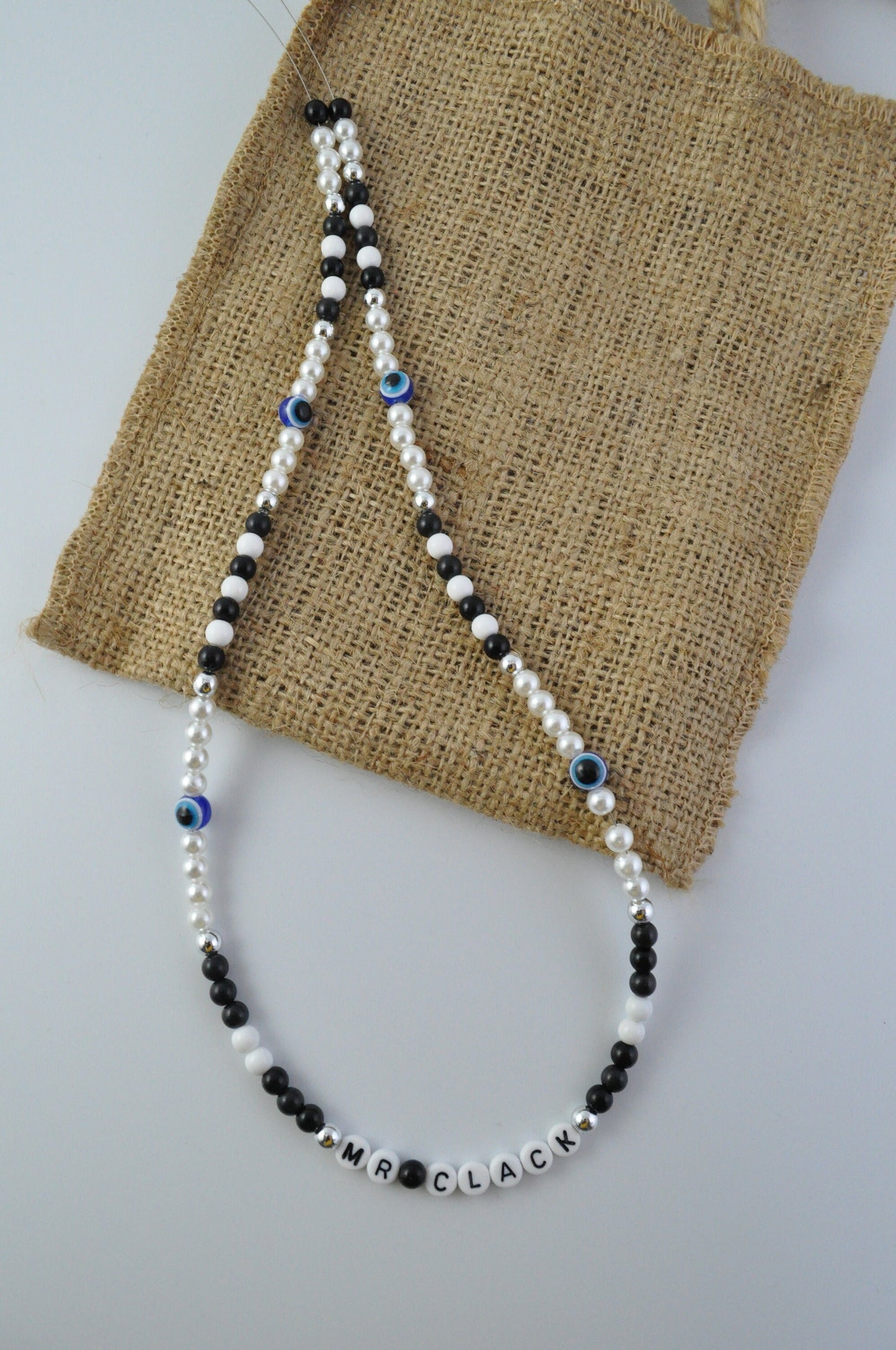 Classic Pearl Evil Eye Necklace