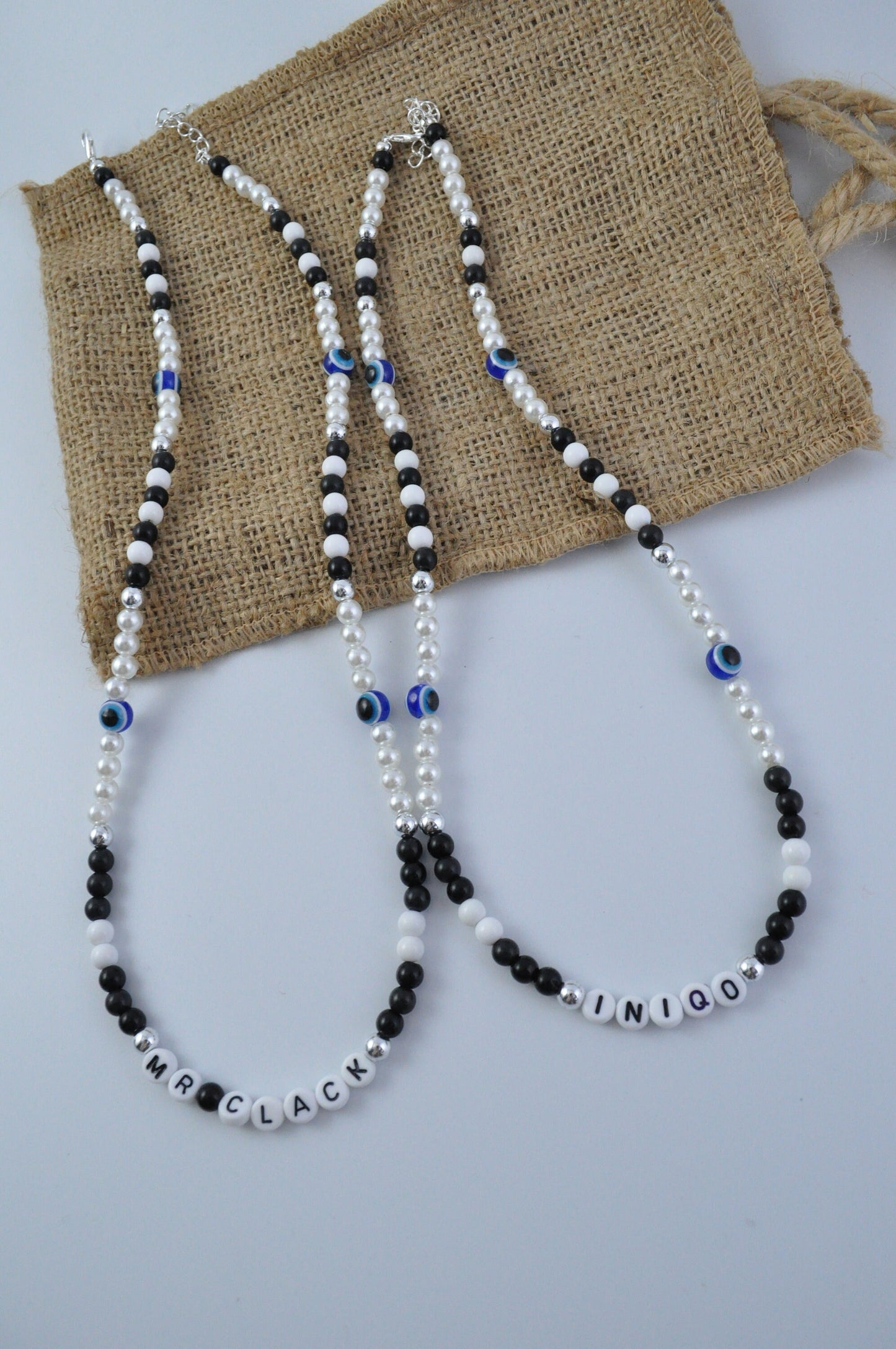 Classic Pearl Evil Eye Necklace