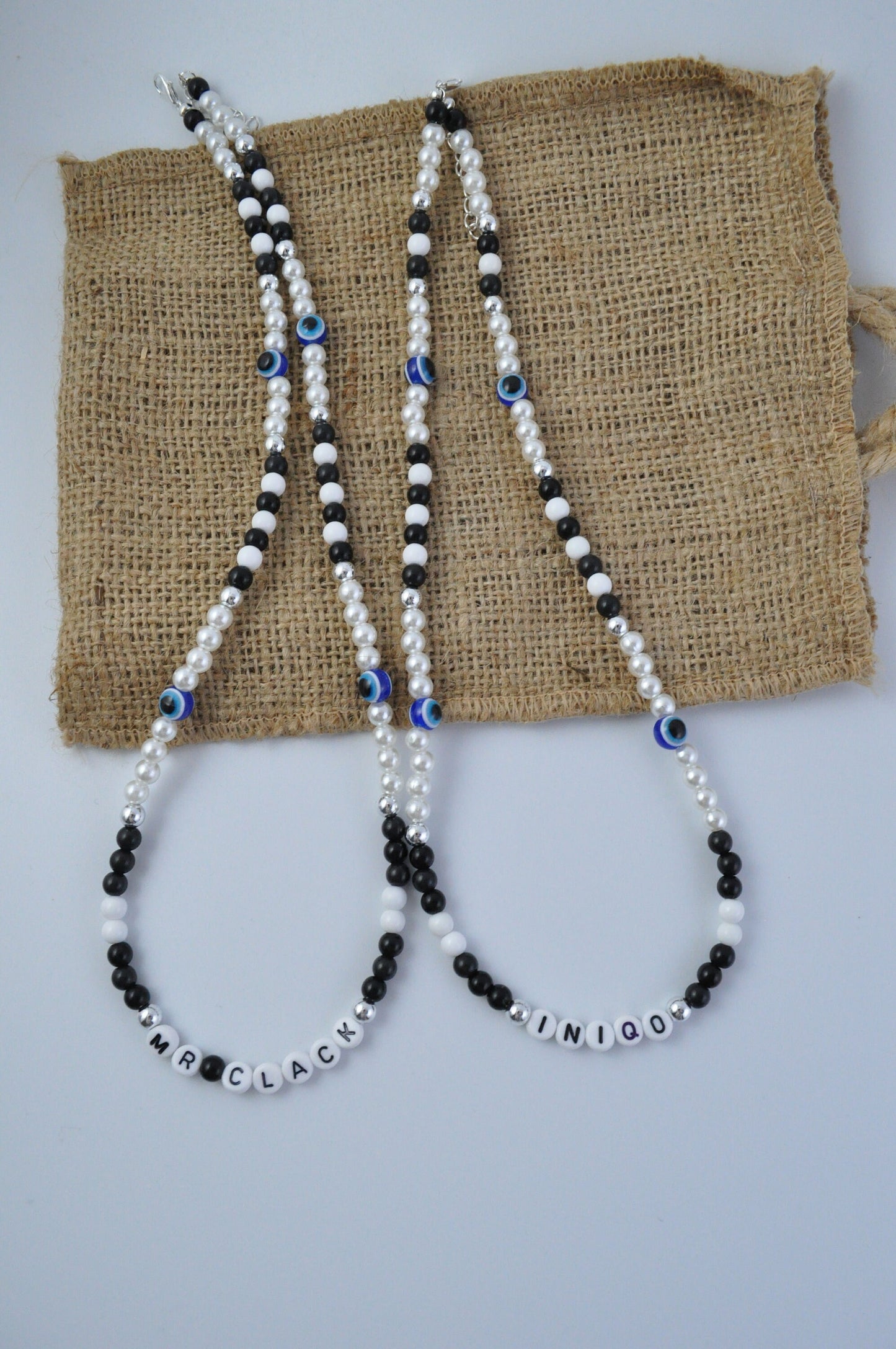 Classic Pearl Evil Eye Necklace