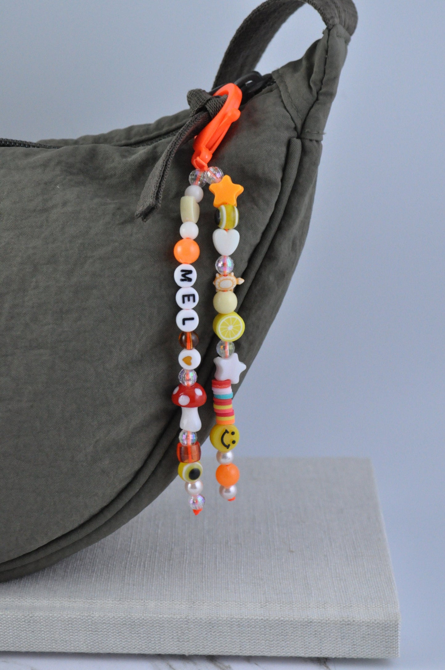 Personalised Beaded Keychain