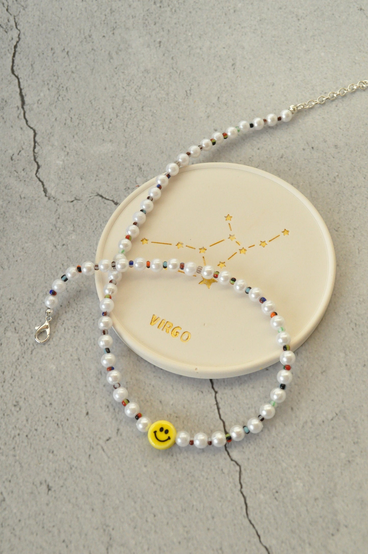 Ceramic Smiley Necklace
