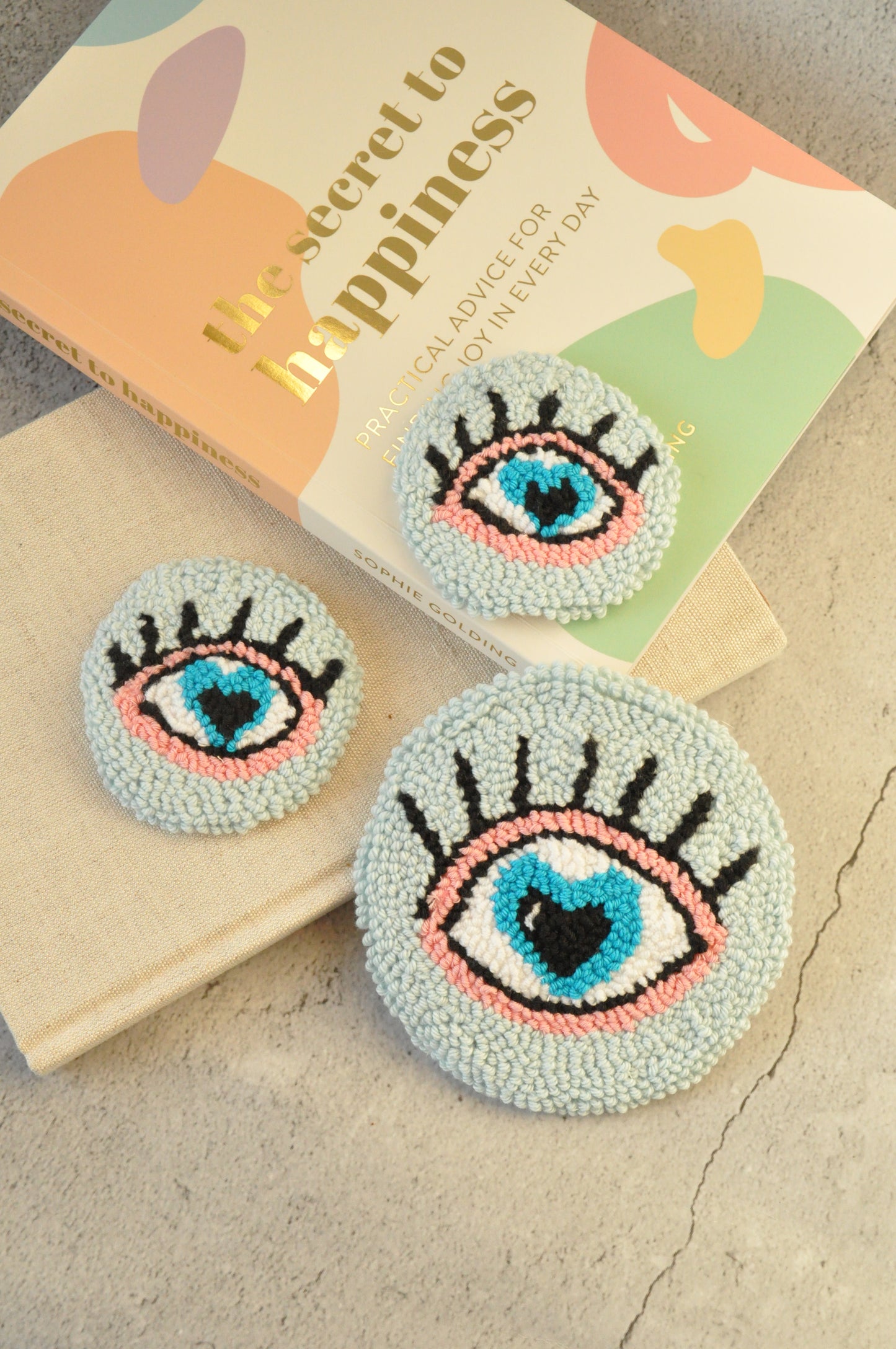 Baby Blue Evil Eye Mug Rugs