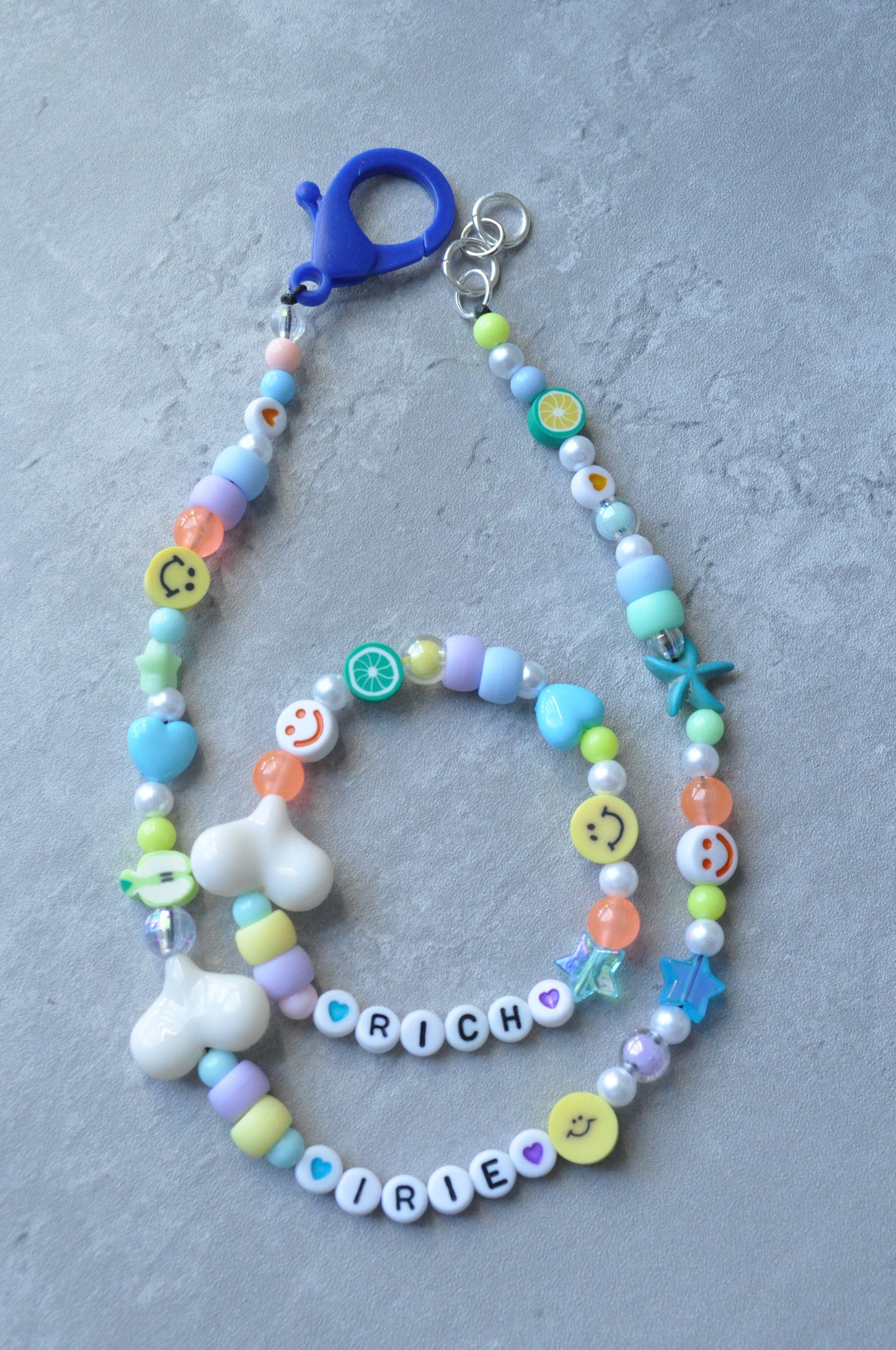 Large Clasp Colourful Beaded Pet Necklace