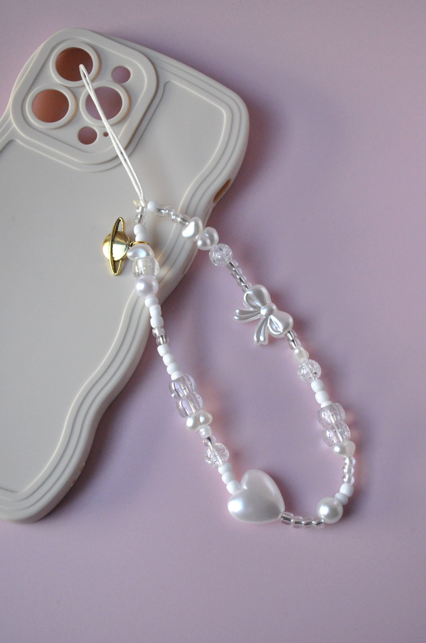 Elegant Bow Phone Charm