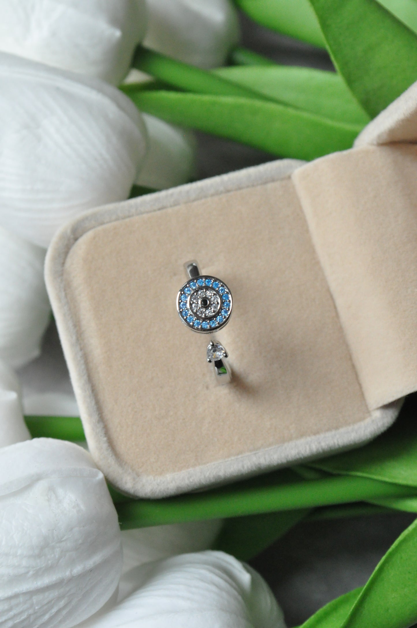 Anxiety Relief Spinning Evil Eye Ring