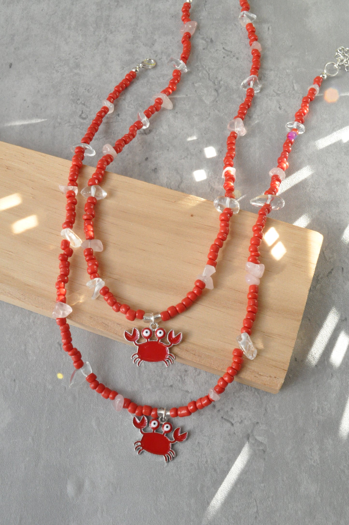 Beaded Crab Necklace