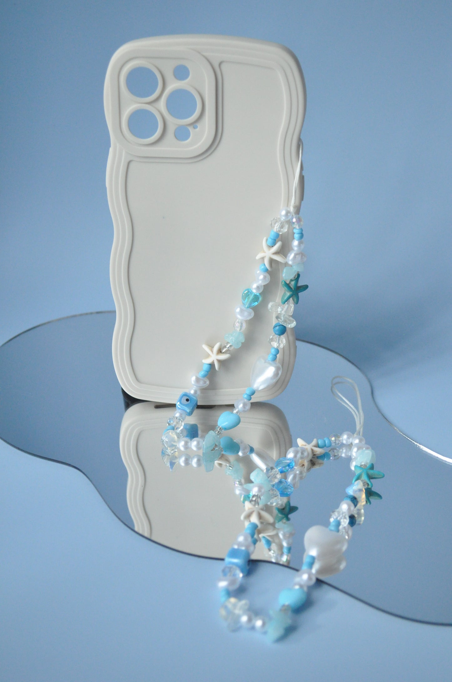 Aquamarine Ocean Inspired Phone Charm