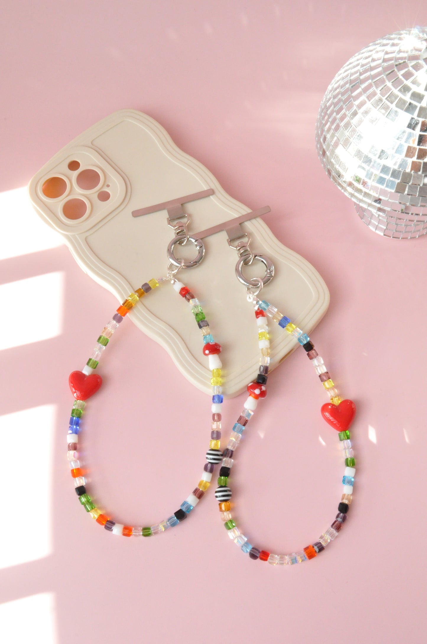 Glass Beaded Phone Charm