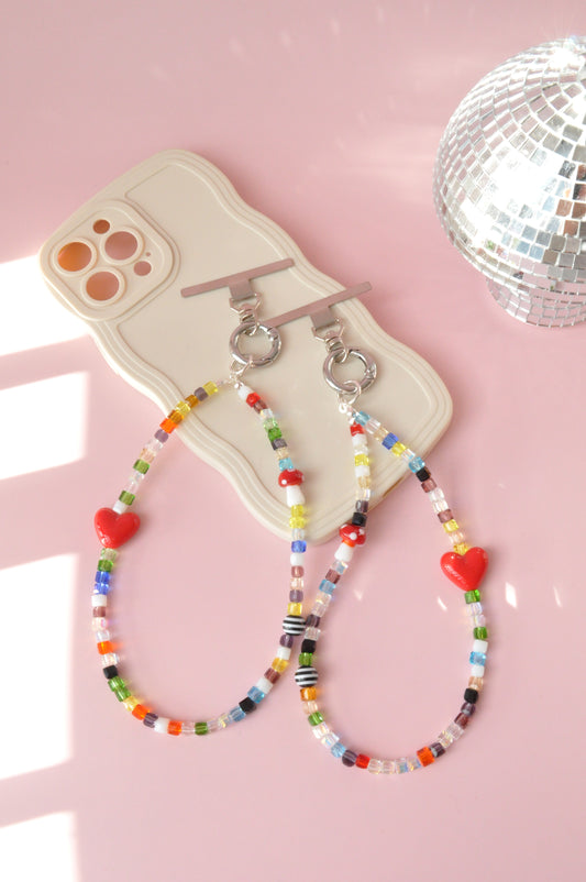 Glass Beaded Phone Charm