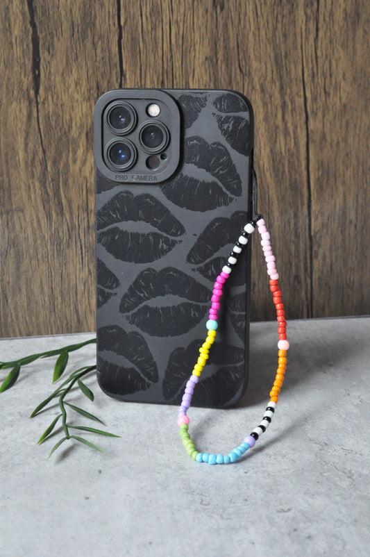 Rainbow Beaded Phone Charm