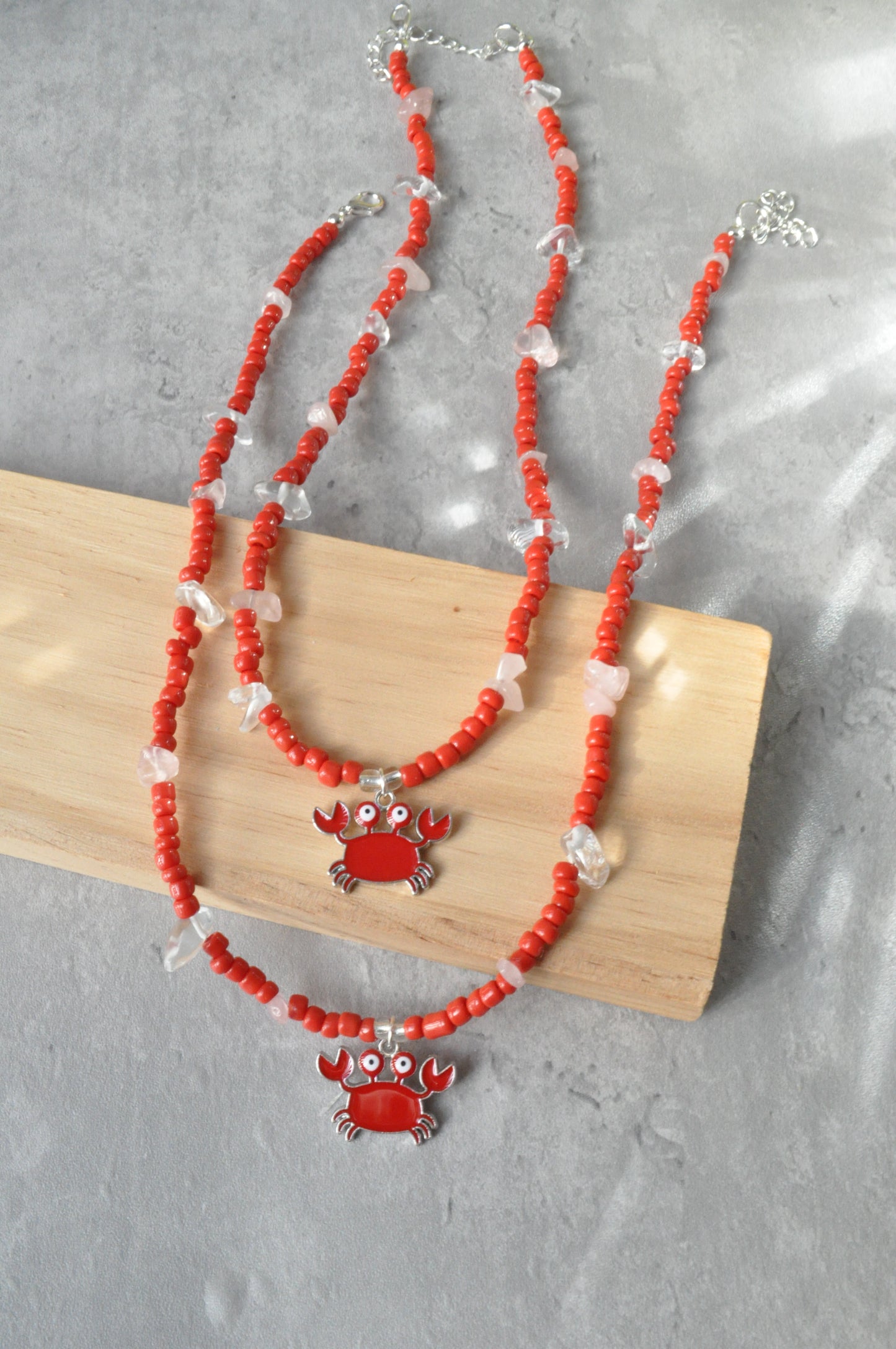 Beaded Crab Necklace