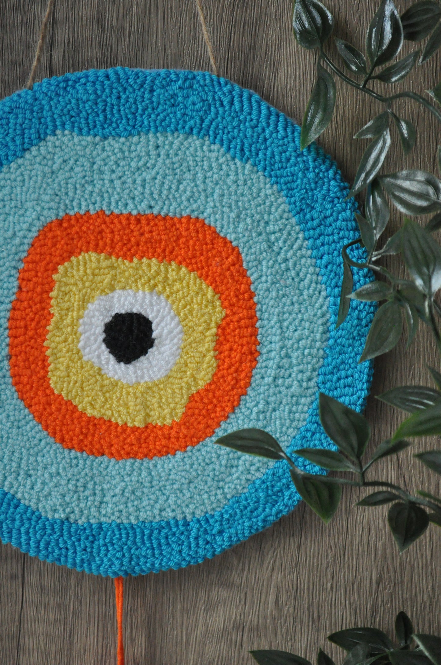 Vibrant Evil Eye Tufted Wall Art