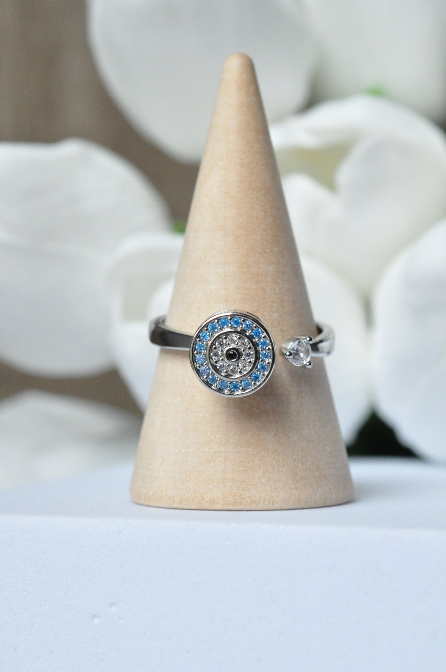 Anxiety Relief Spinning Evil Eye Ring