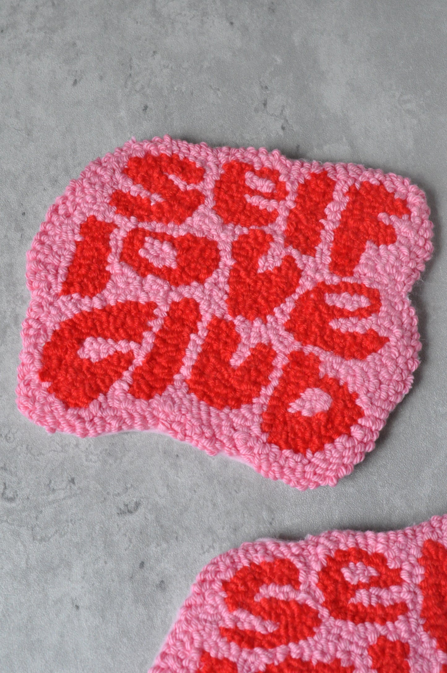 "Self Love Club" Hand Tufted Coaster