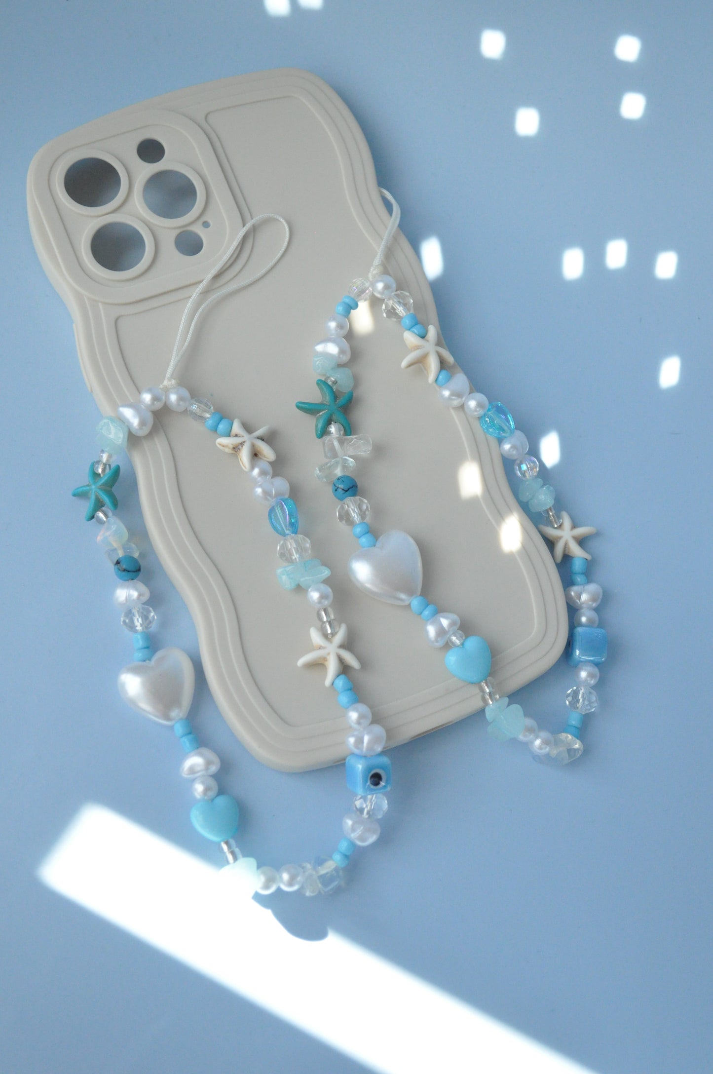 Aquamarine Ocean Inspired Phone Charm