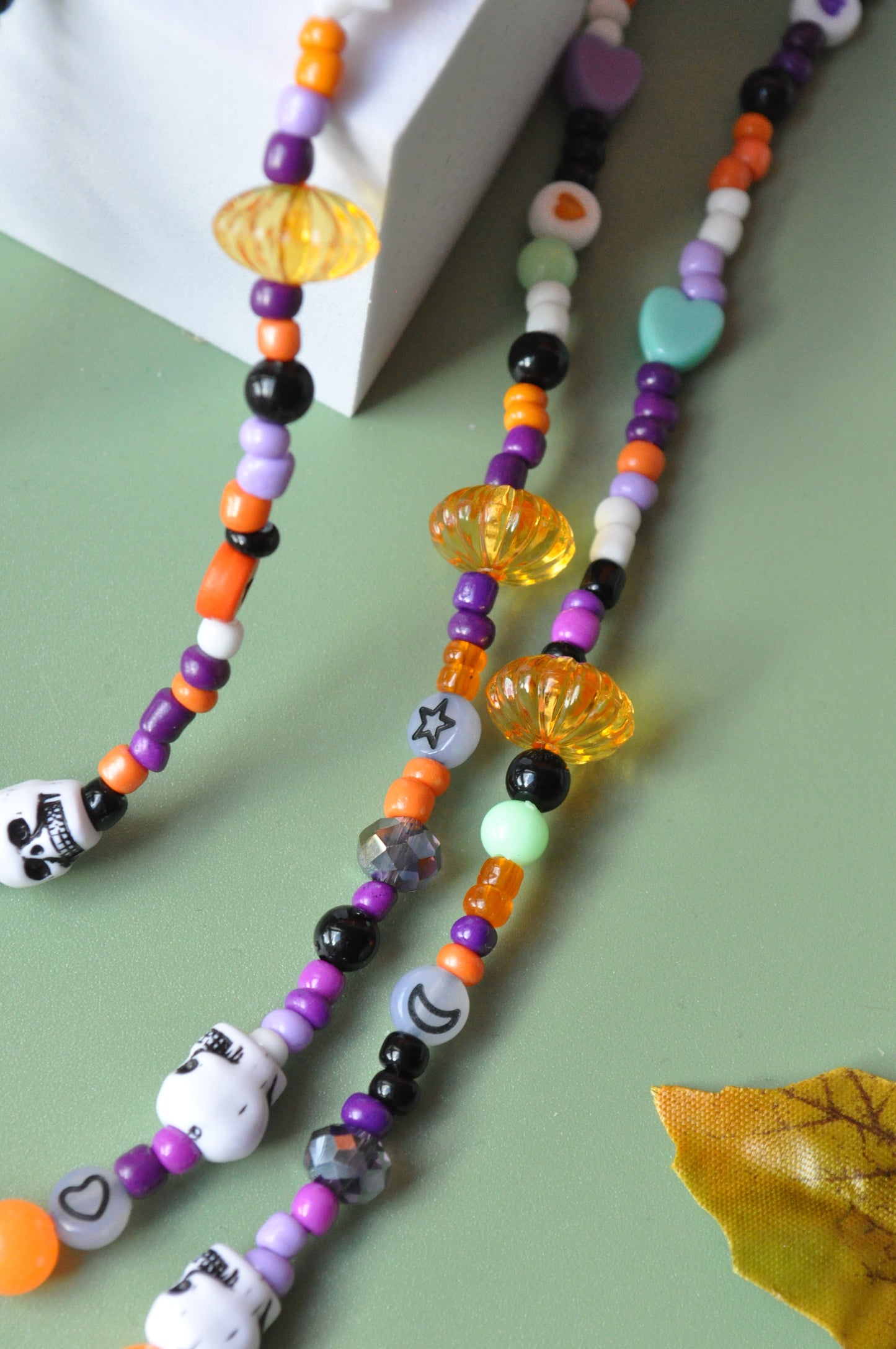 Beaded Pumpkin Necklace