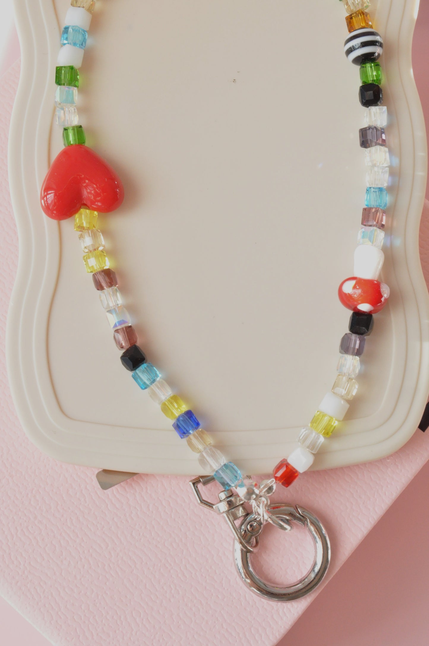 Glass Beaded Phone Charm