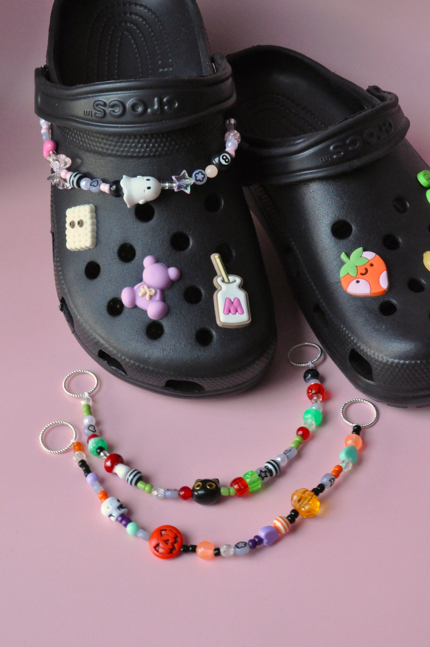 Beaded Spooky Clog Charm