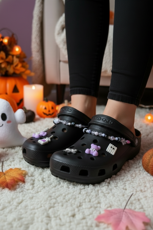 Beaded Spooky Clog Charm